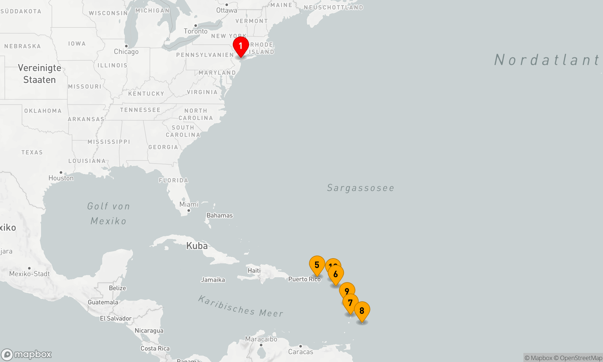 Route 13 Nächte - Karibik (M734)