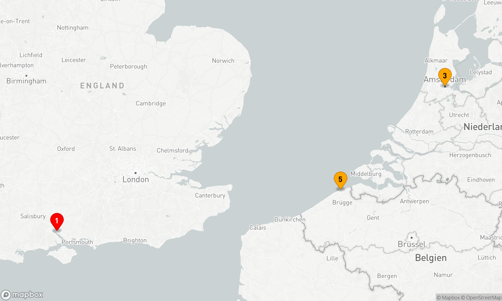 Route 5 Nächte - Niederlande - Belgien (M736)