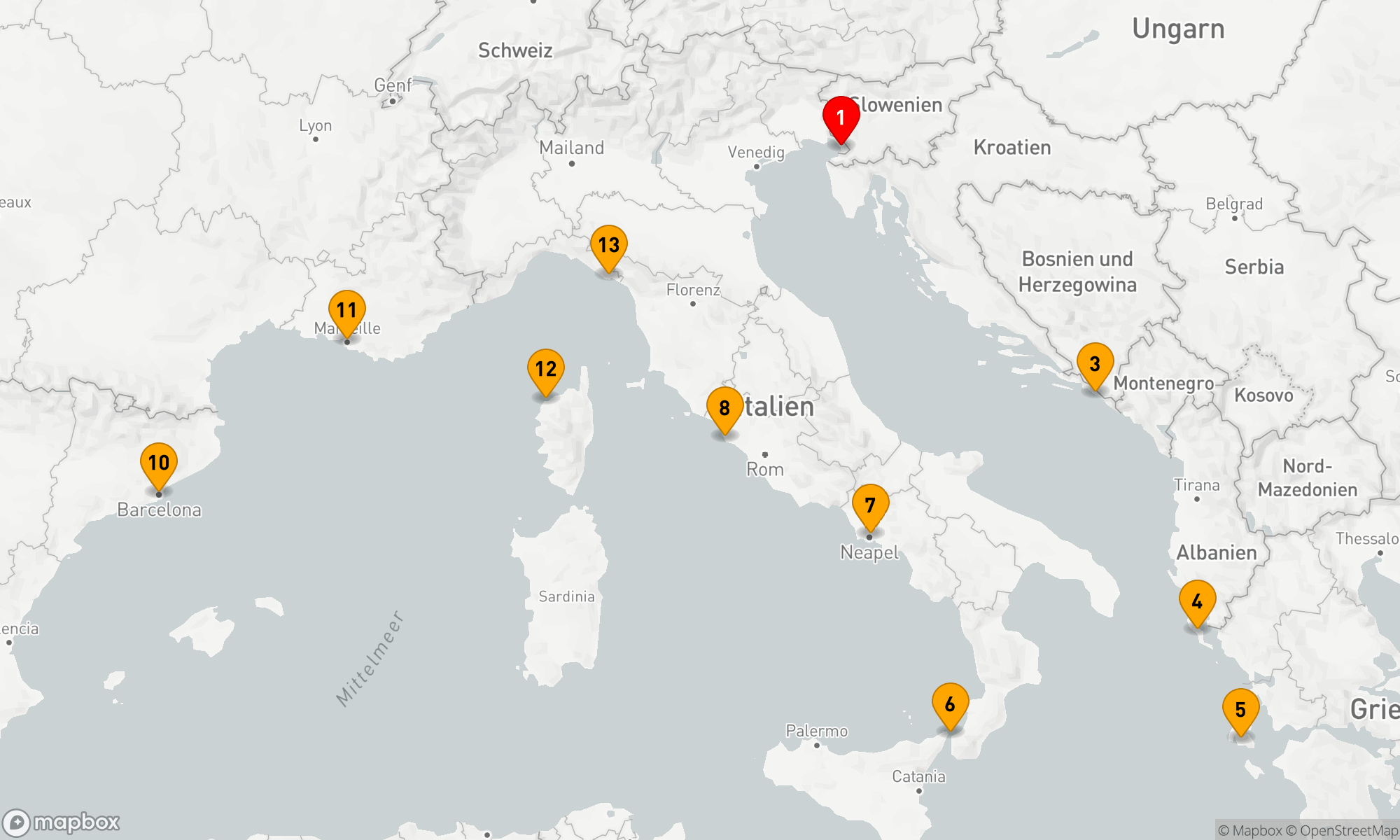Route 14 Nächte - Westliches Mittelmeer - Kroatien - Griechenland (Q714)