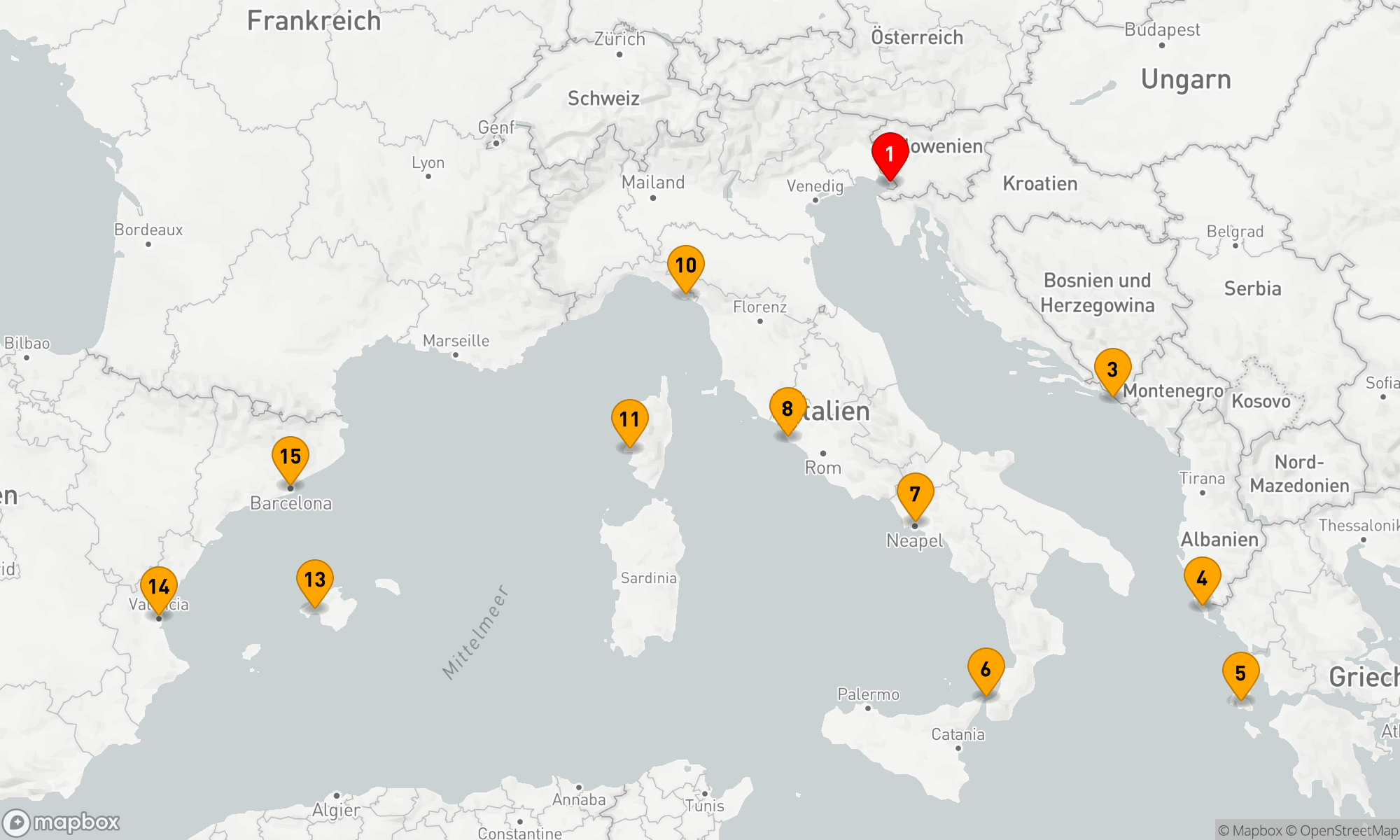 Route 14 Nächte - Westliches Mittelmeer - Kroatien - Griechenland (Q717)