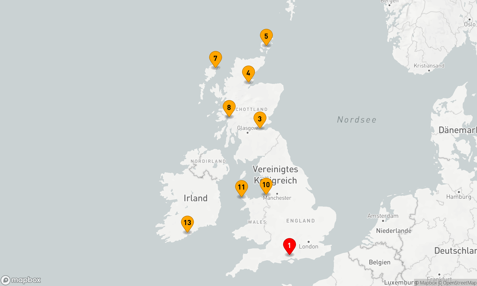 Route 14 Nächte - Britische Inseln (V714N)