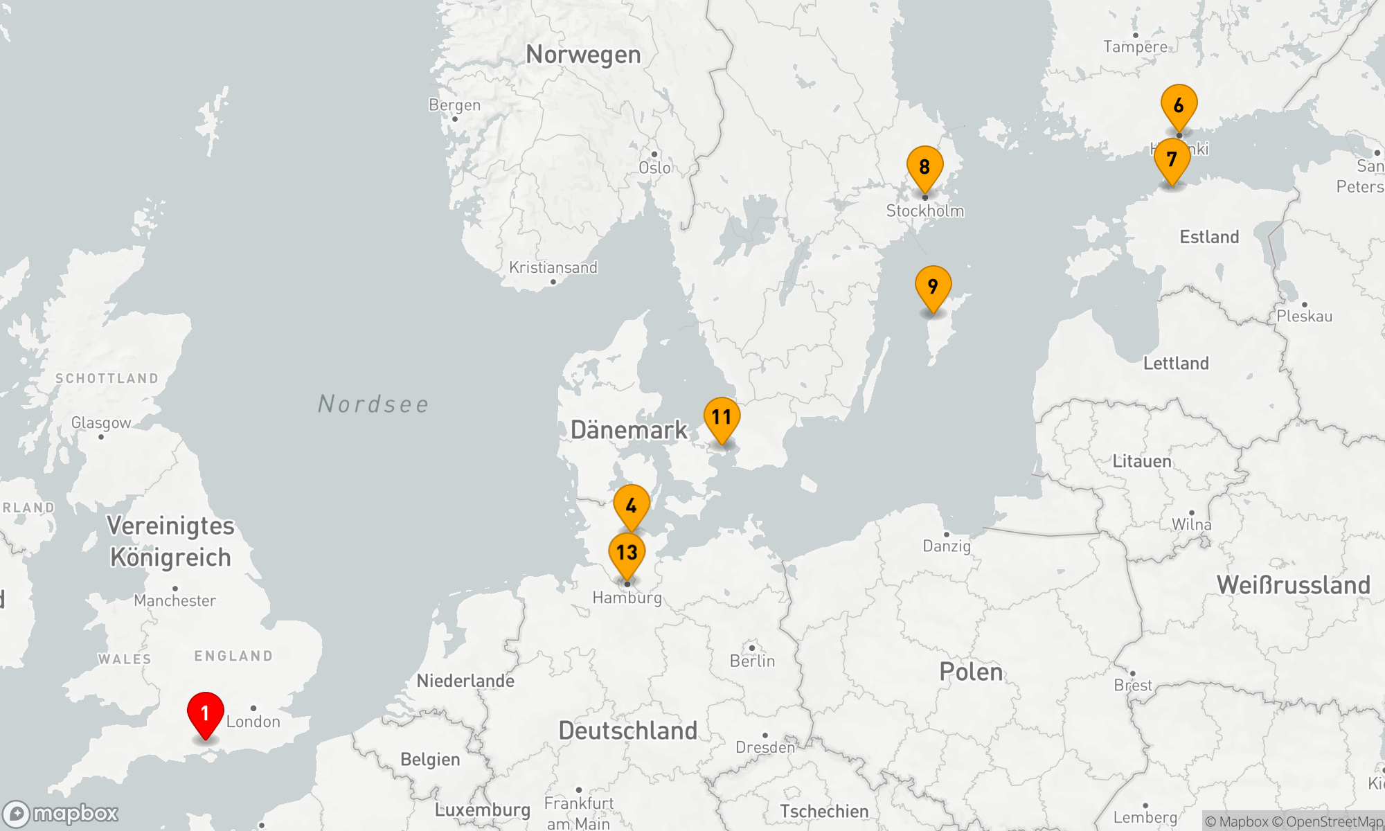 Route 14 Nächte - Ostsee (V717N)