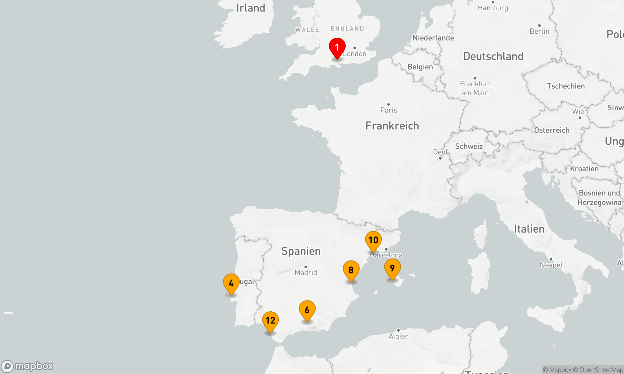Route 14 Nächte - Spanien - Portugal (V720N)