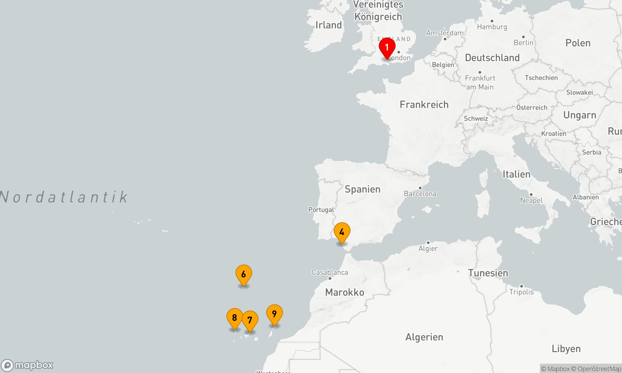 Route 12 Nächte - Kanarische Inseln - Spanien - Madeira (V725)
