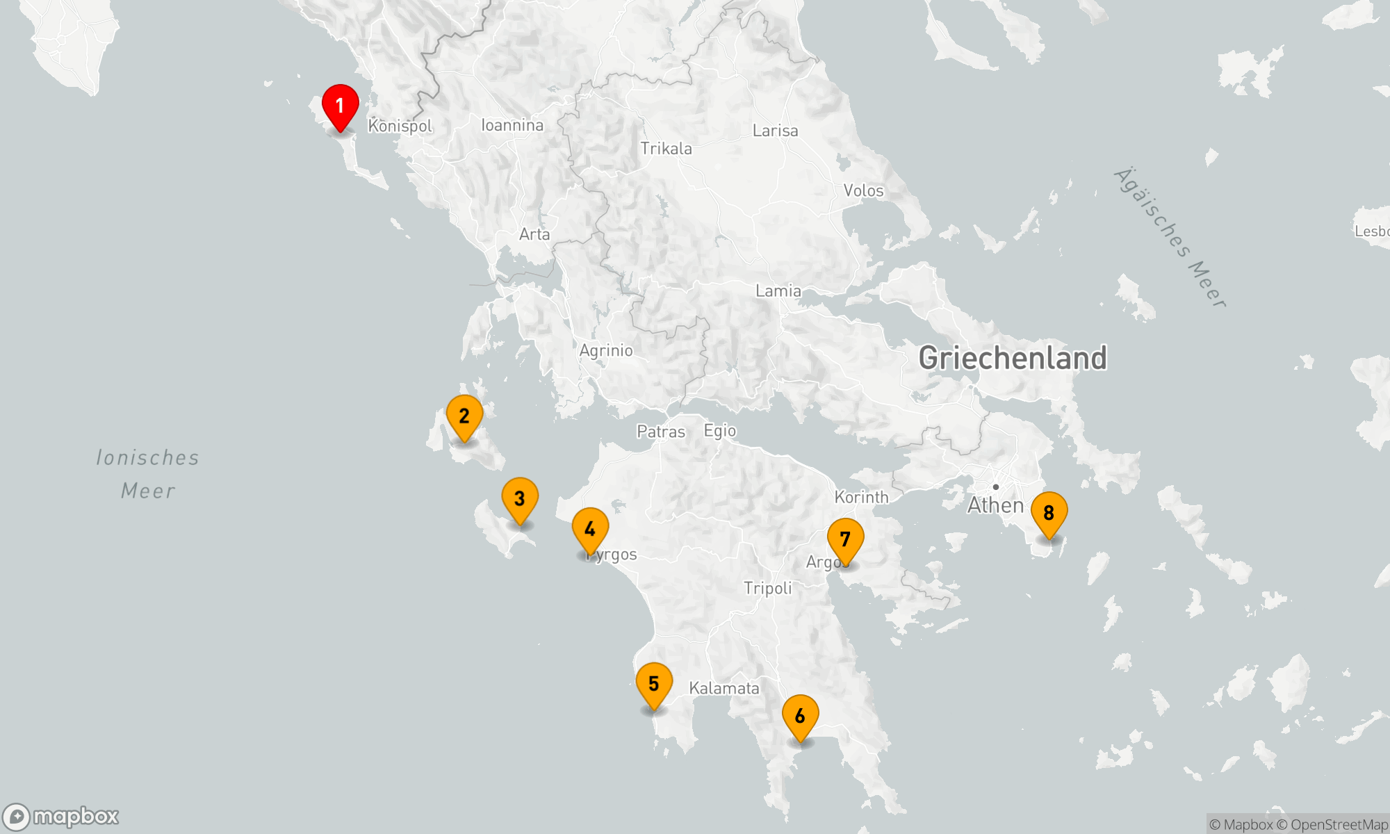 Route 7 Nächte - Peloponnes Cruise 1 2026