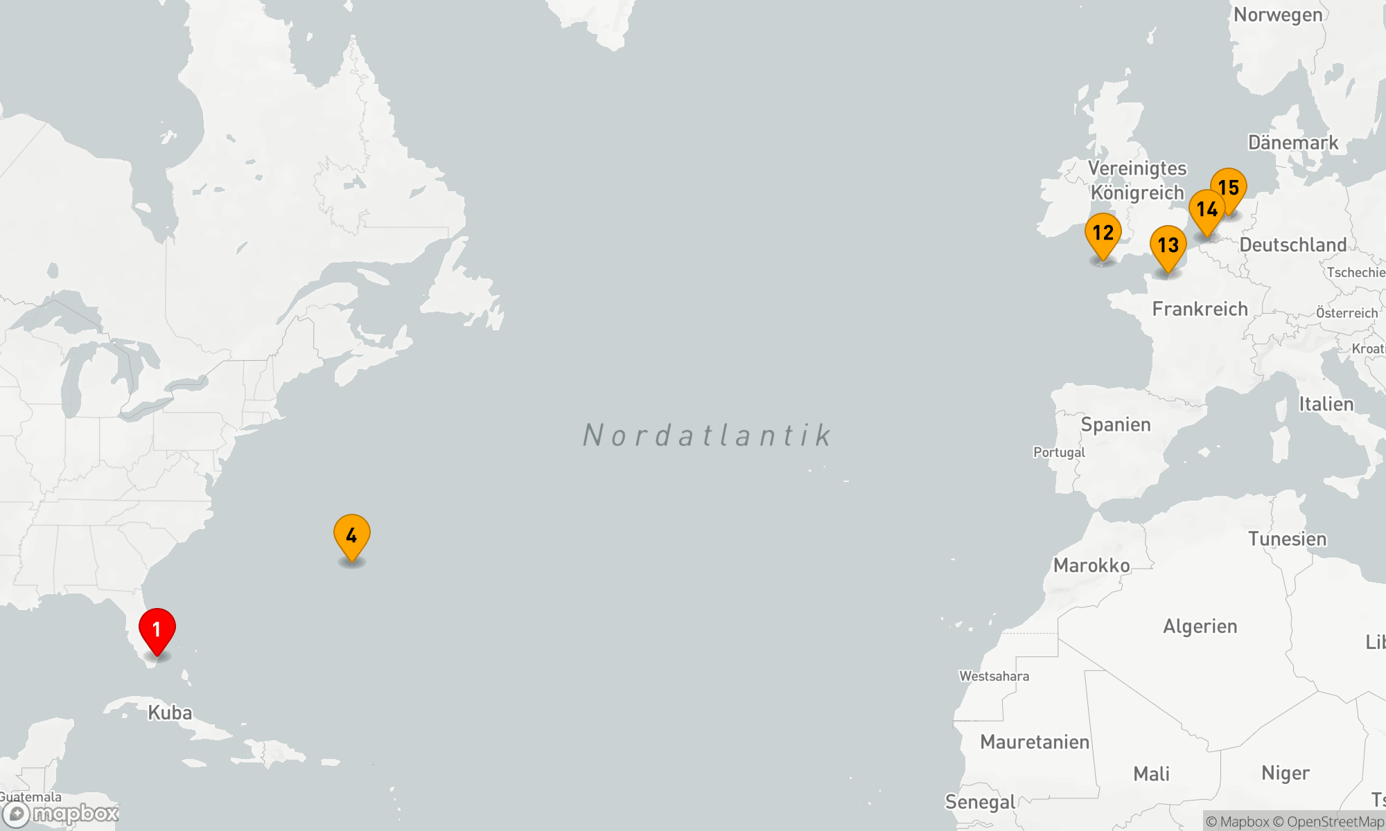 Route 14 Nächte - KULTURELLE KREUZFAHRT MIT BERMUDA,  PARIS & BRÜGGE