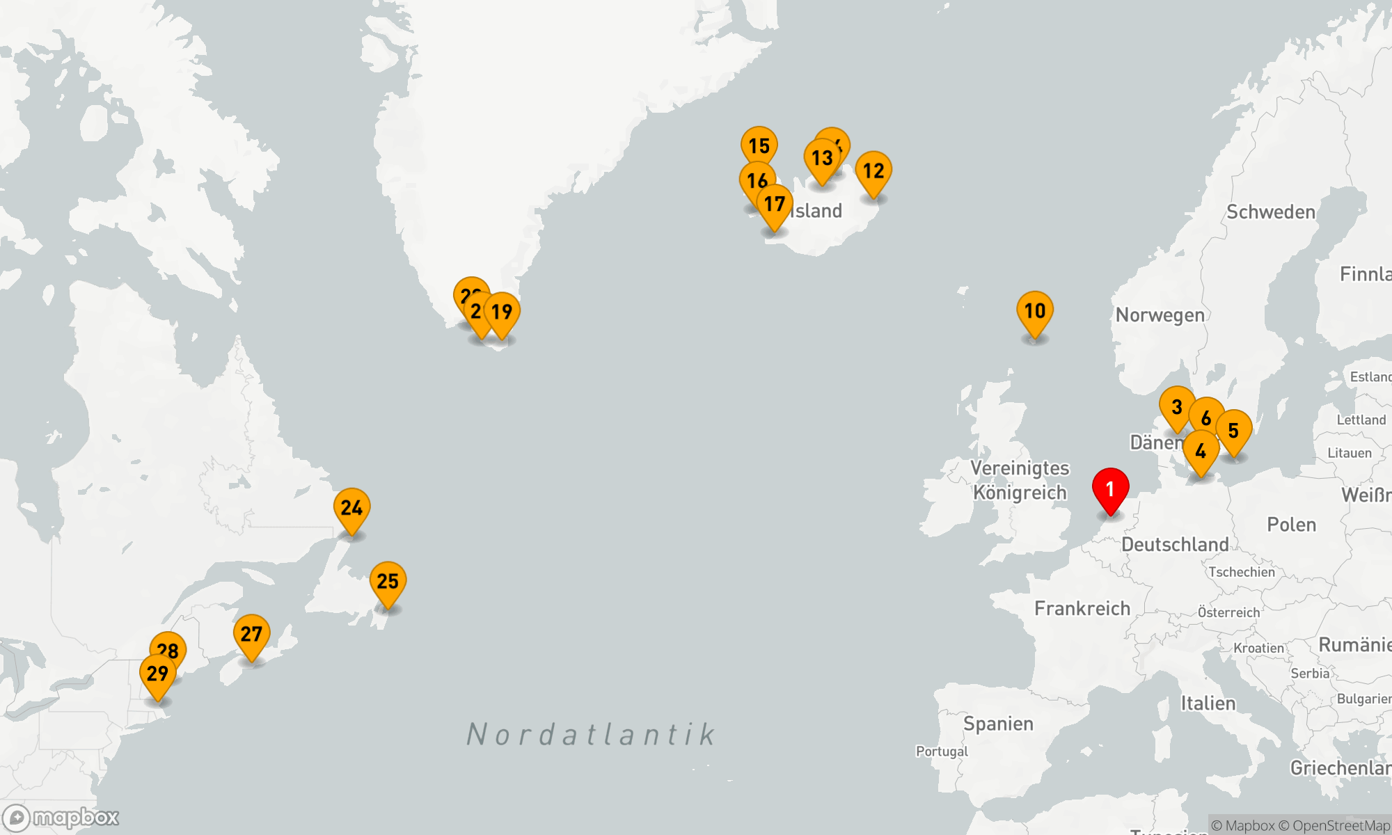 Route 28 Nächte - KREUZUNG BALTISCHER HAUPTSTÄDTE MIT ISLÄNDISCHEN FJORDEN