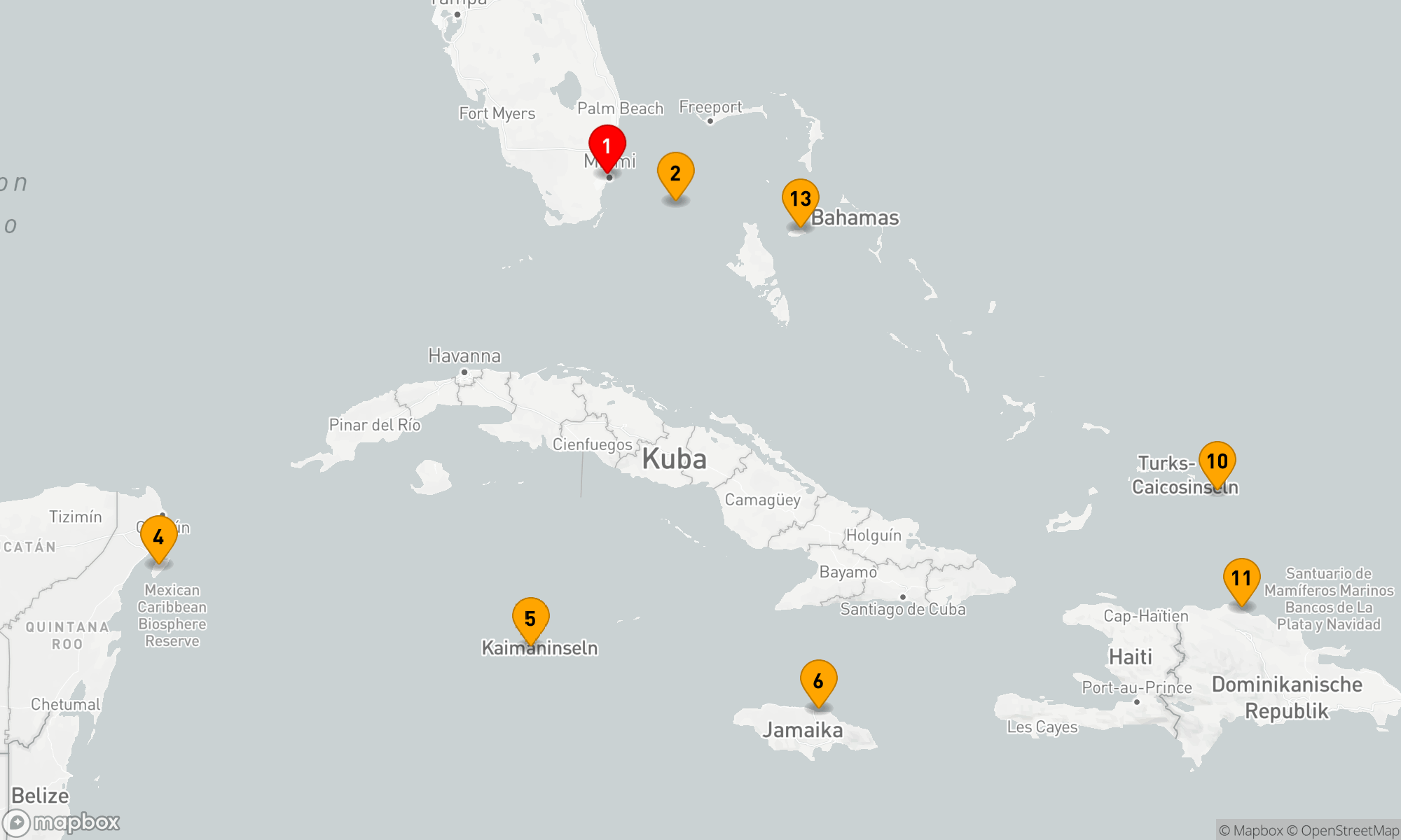 Route 13 Nächte - Inselzauber in der Karibik