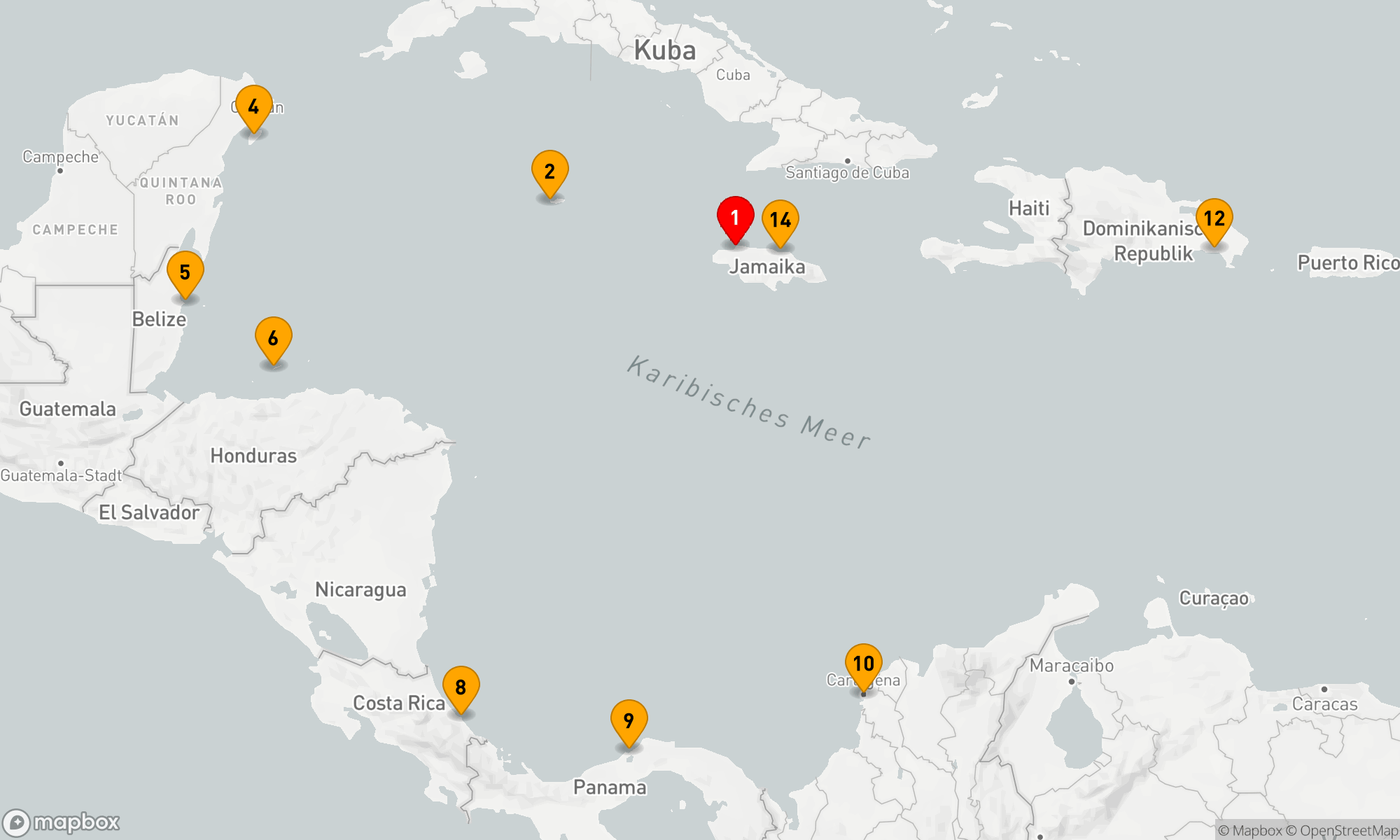 Route 14 Nächte - Best of Mittelamerika