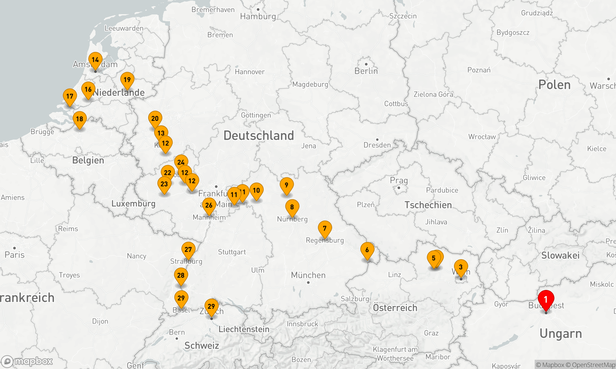 Route 28 Nächte - Juwelen Europas & Romantischer Rhein & Mosel