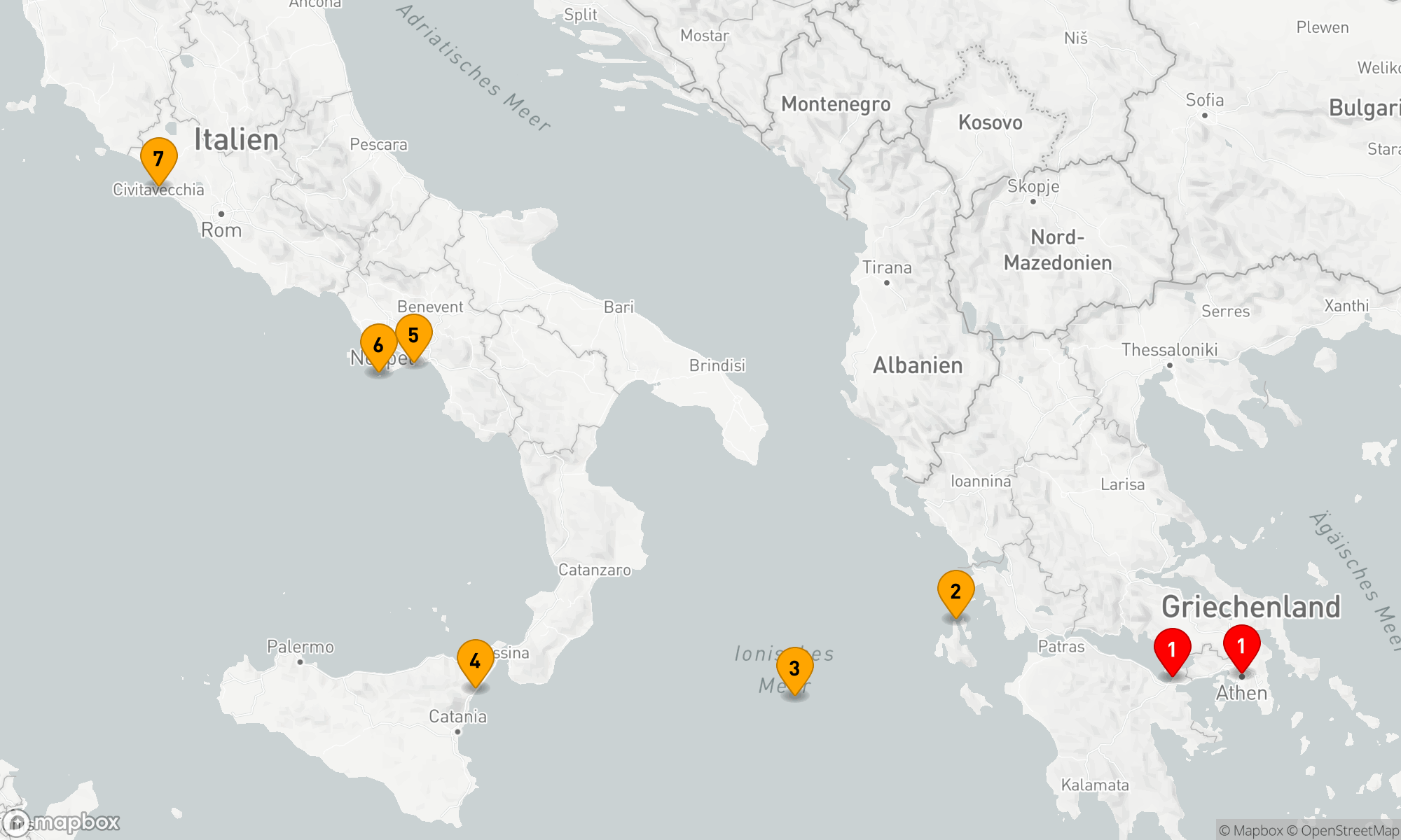 Route 6 Nächte - Mediterrane Entdeckungsreise: Von der Antike zur Ewigen Stadt