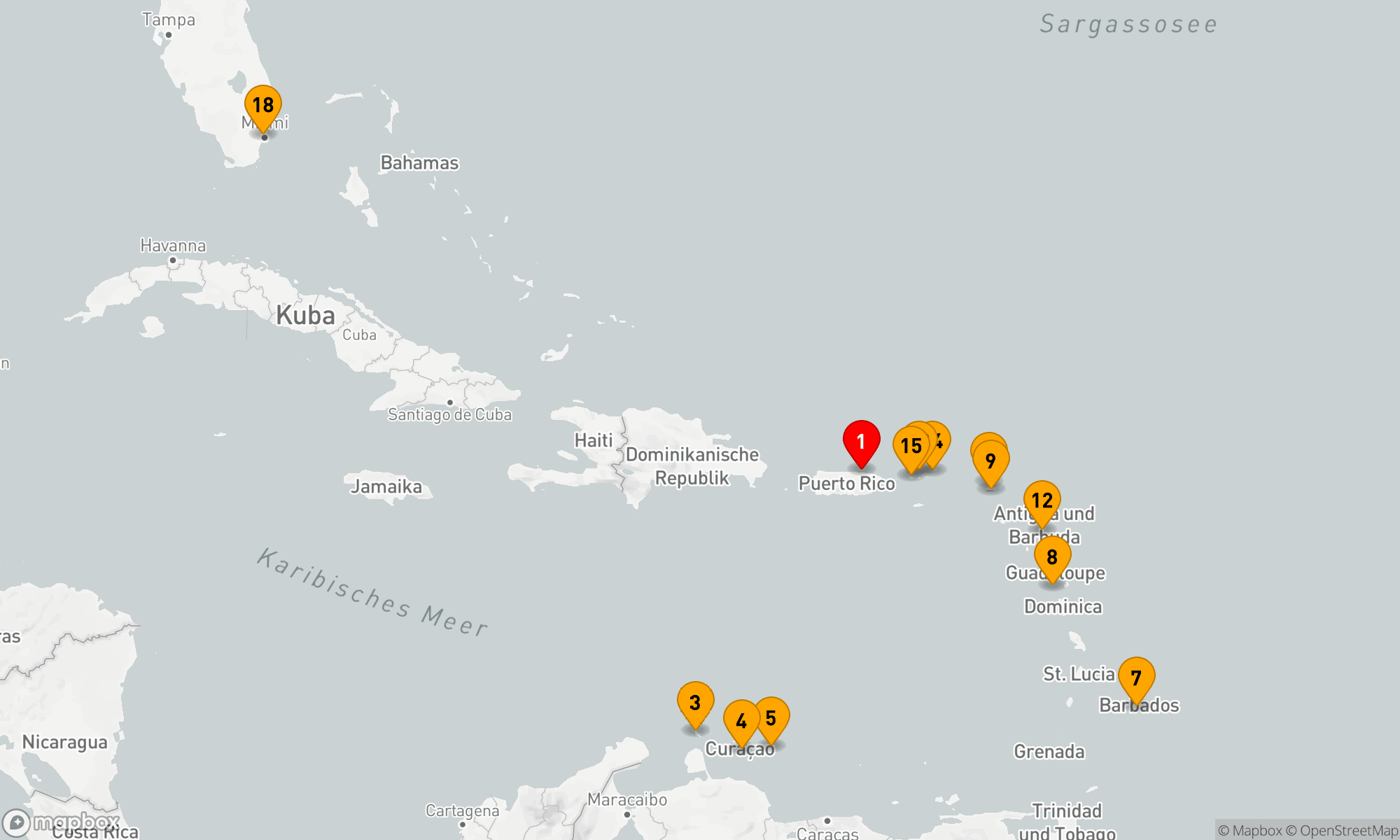 Route 17 Nächte - Karibische Entdeckungsreise