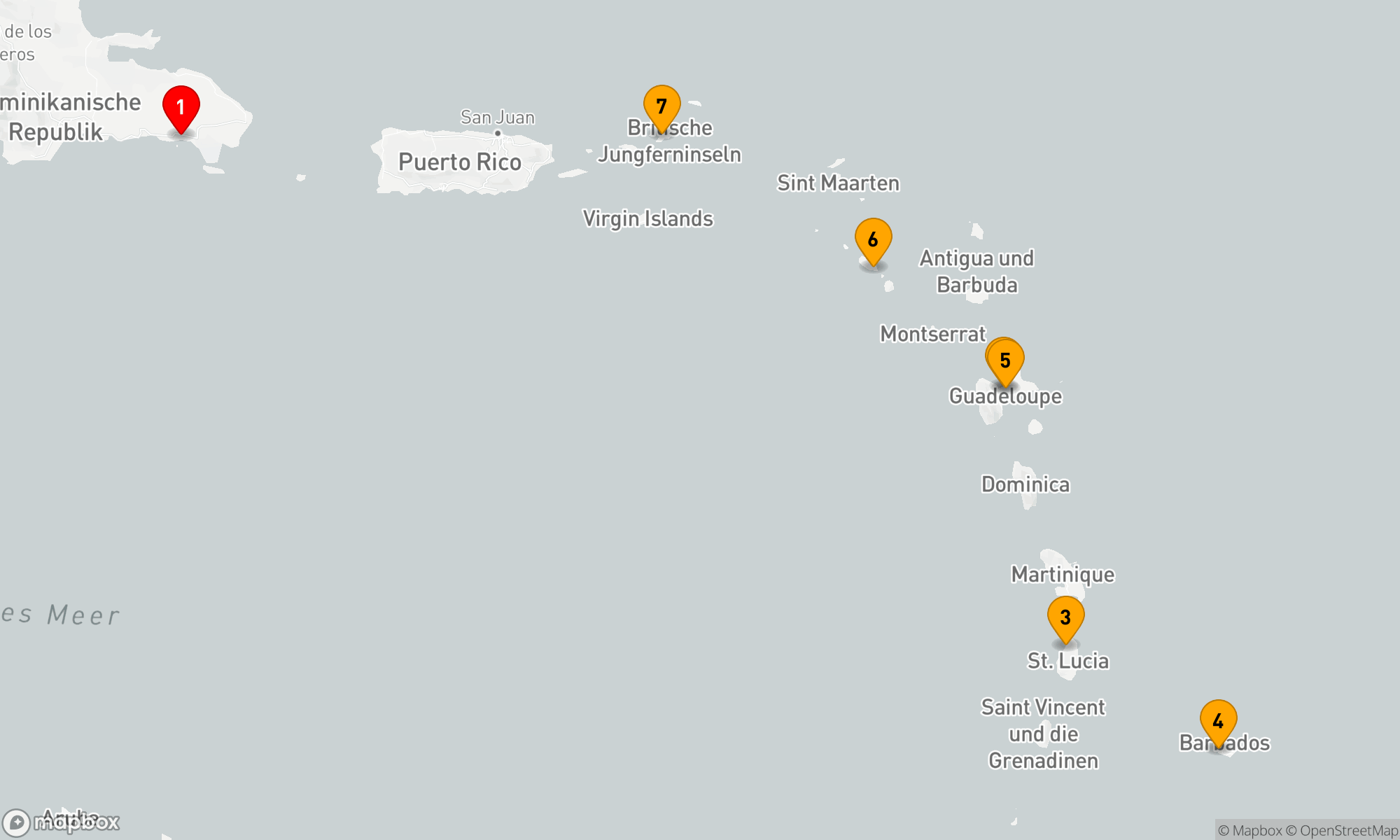 Route 7 Nächte - Karibische Inselträume