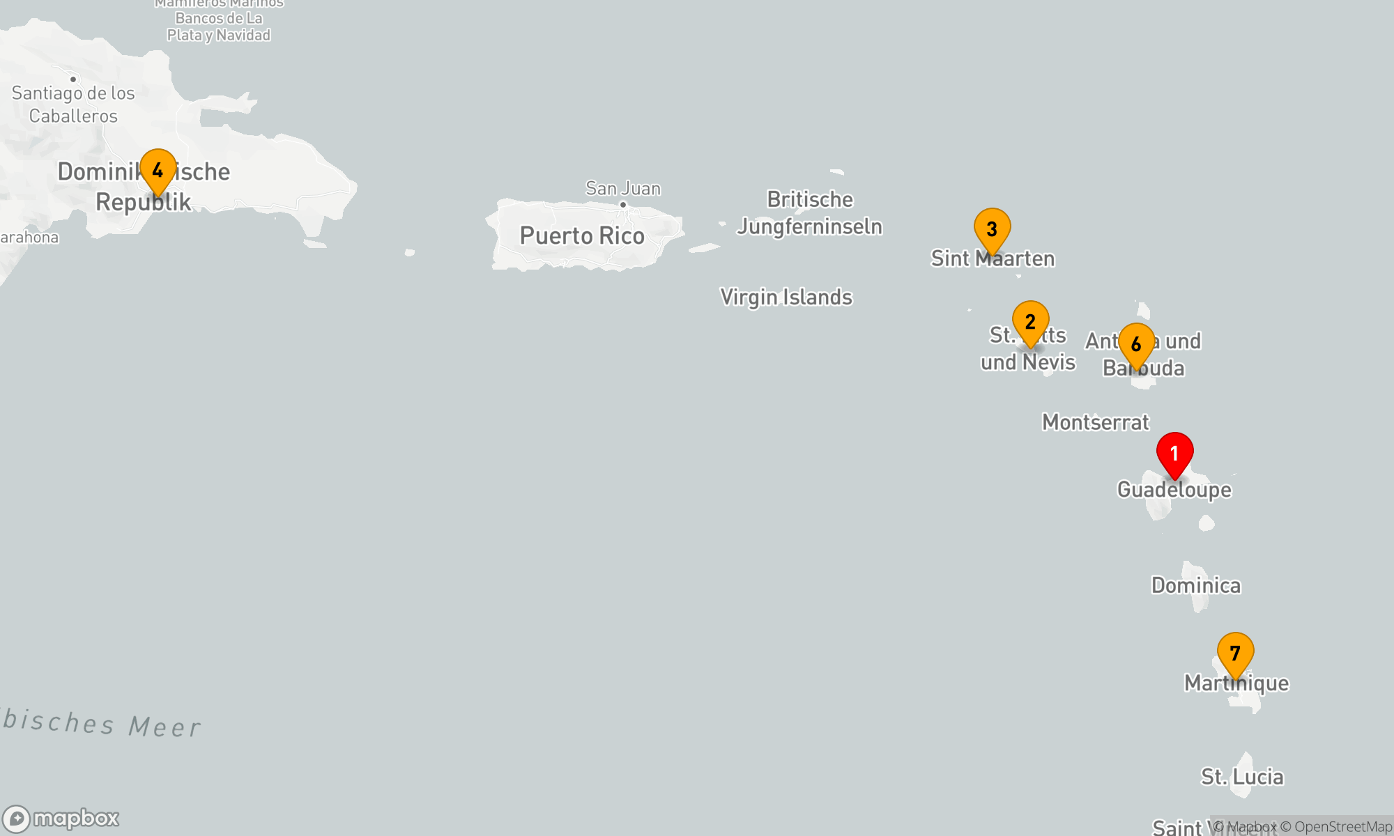 Route 7 Nächte - Karibische Inselträume mit Costa Favolosa