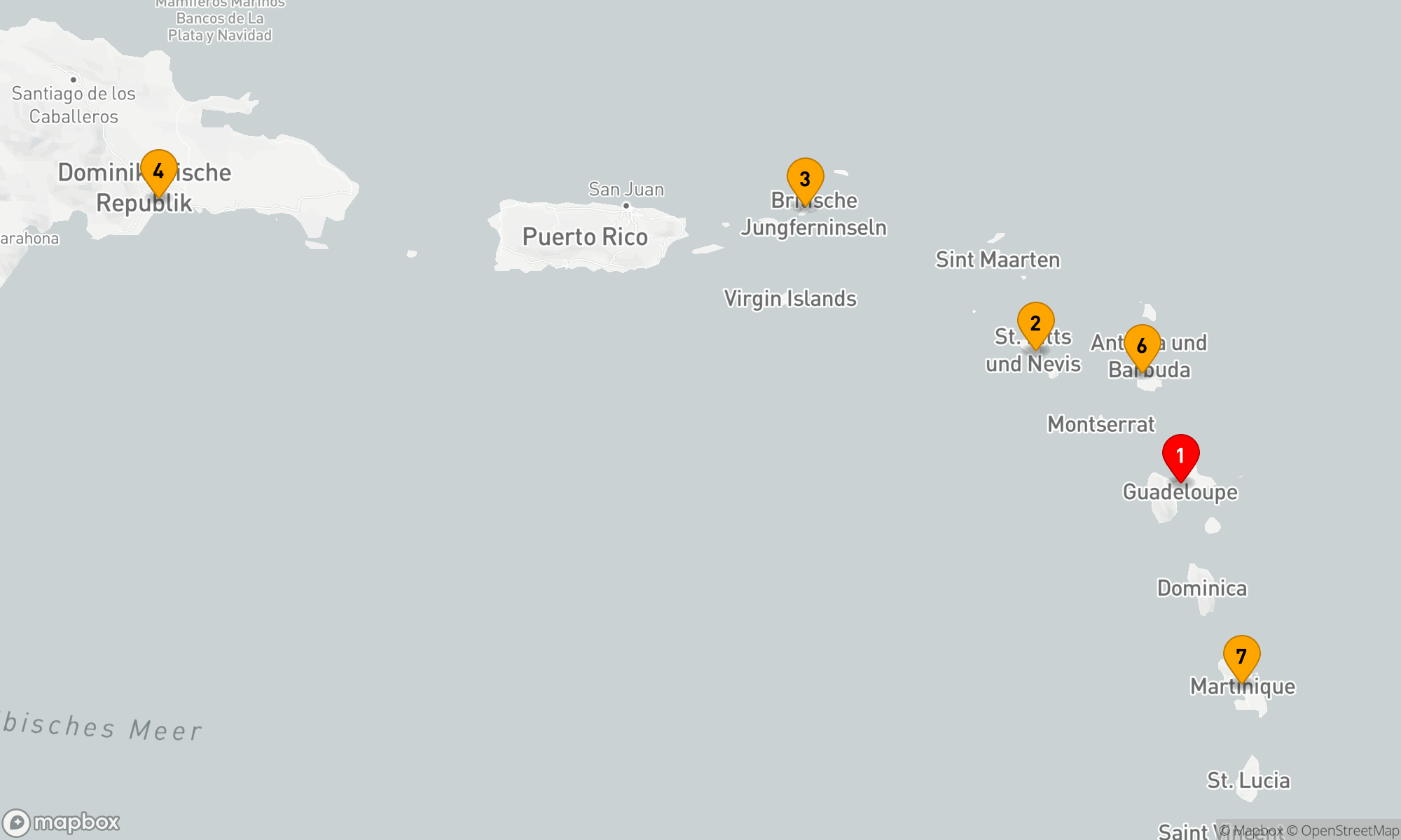 Route 7 Nächte - Karibische Inselträume mit Costa Favolosa