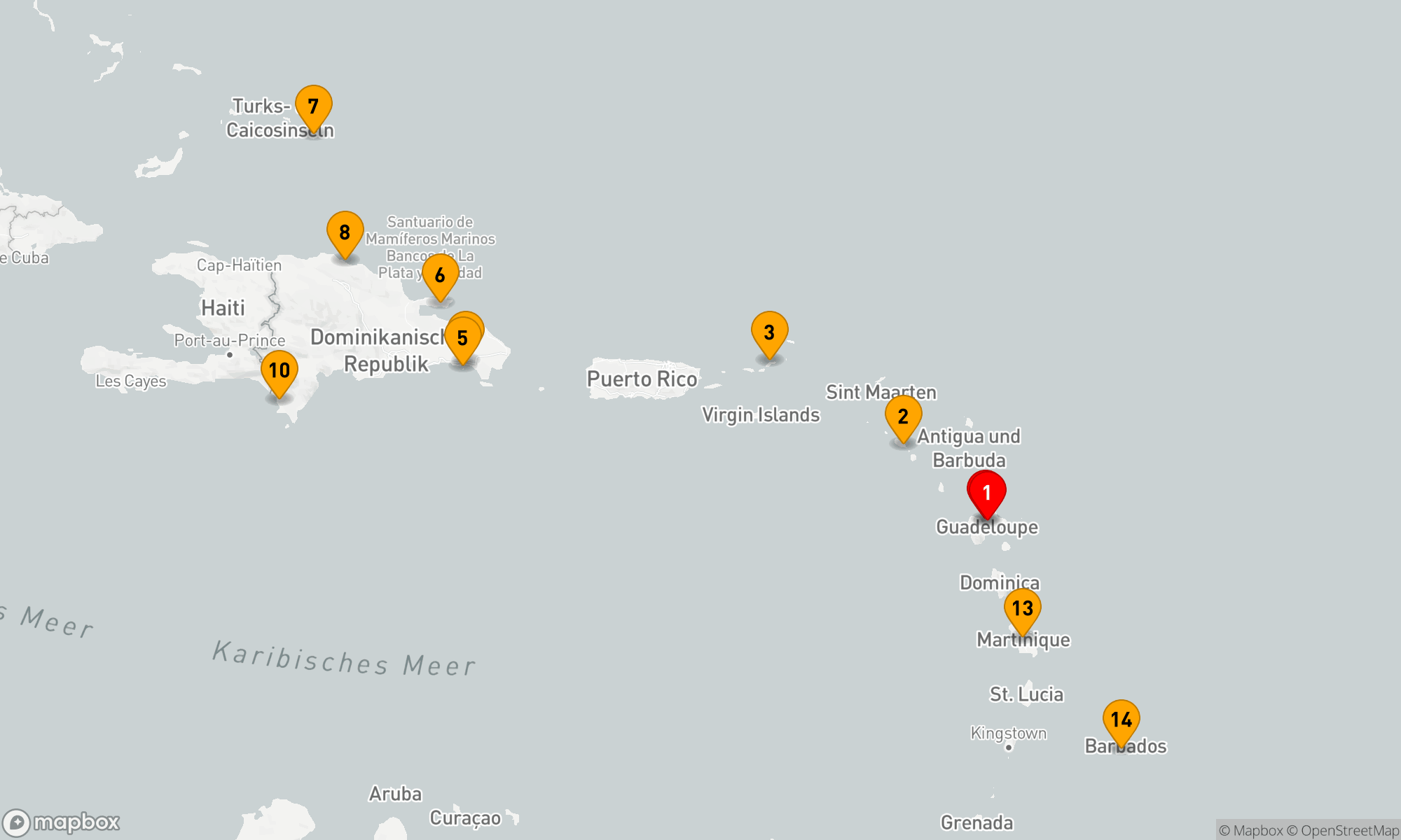 Route 14 Nächte - Karibische Inselträume