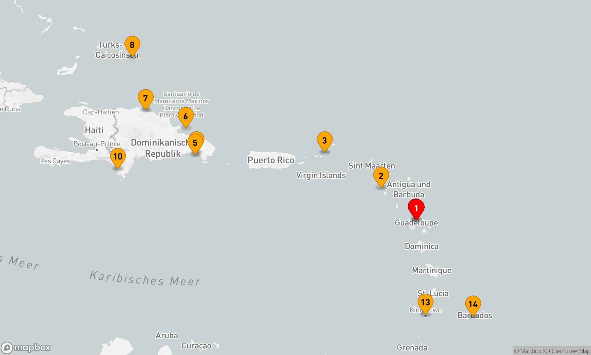 Route 14 Nächte - Karibische Entdeckungsreise