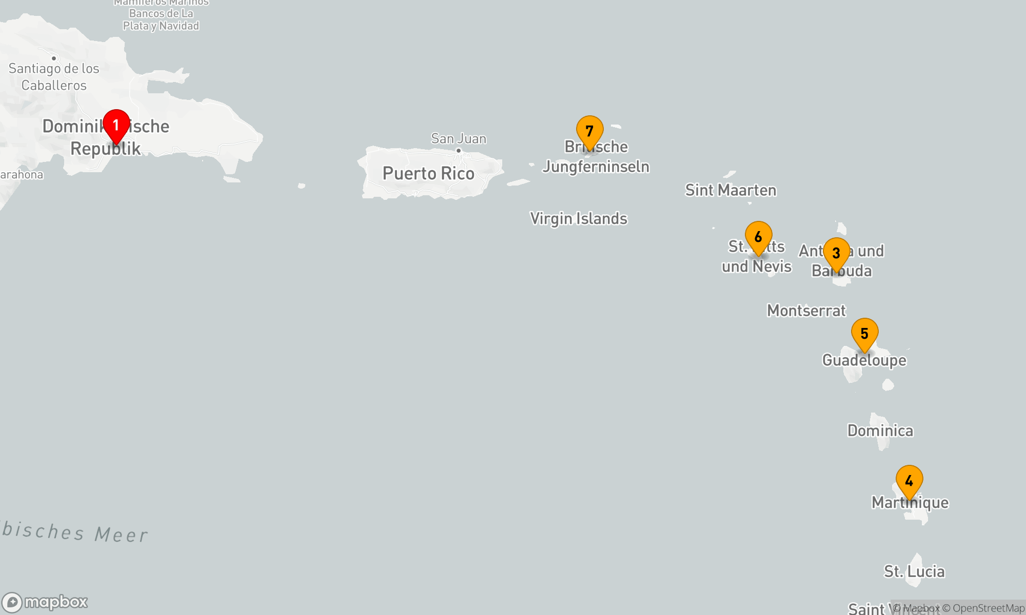 Route 7 Nächte - Karibische Inselträume