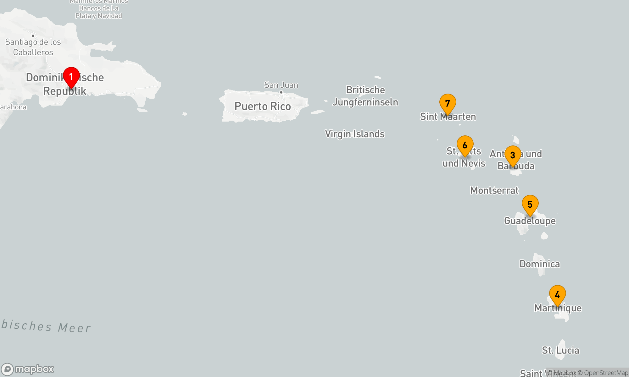 Route 7 Nächte - Karibische Inselträume mit Costa