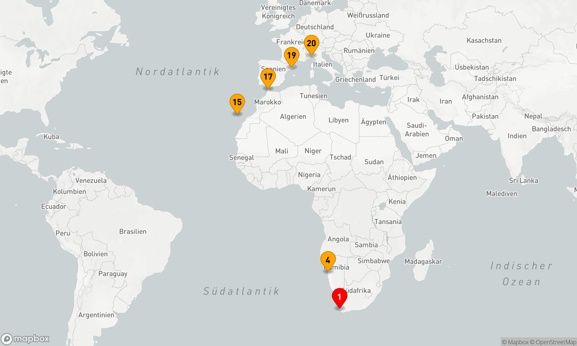 Route 19 Nächte - Von Kapstadt zum Mittelmeer: Eine Küstenerkundung