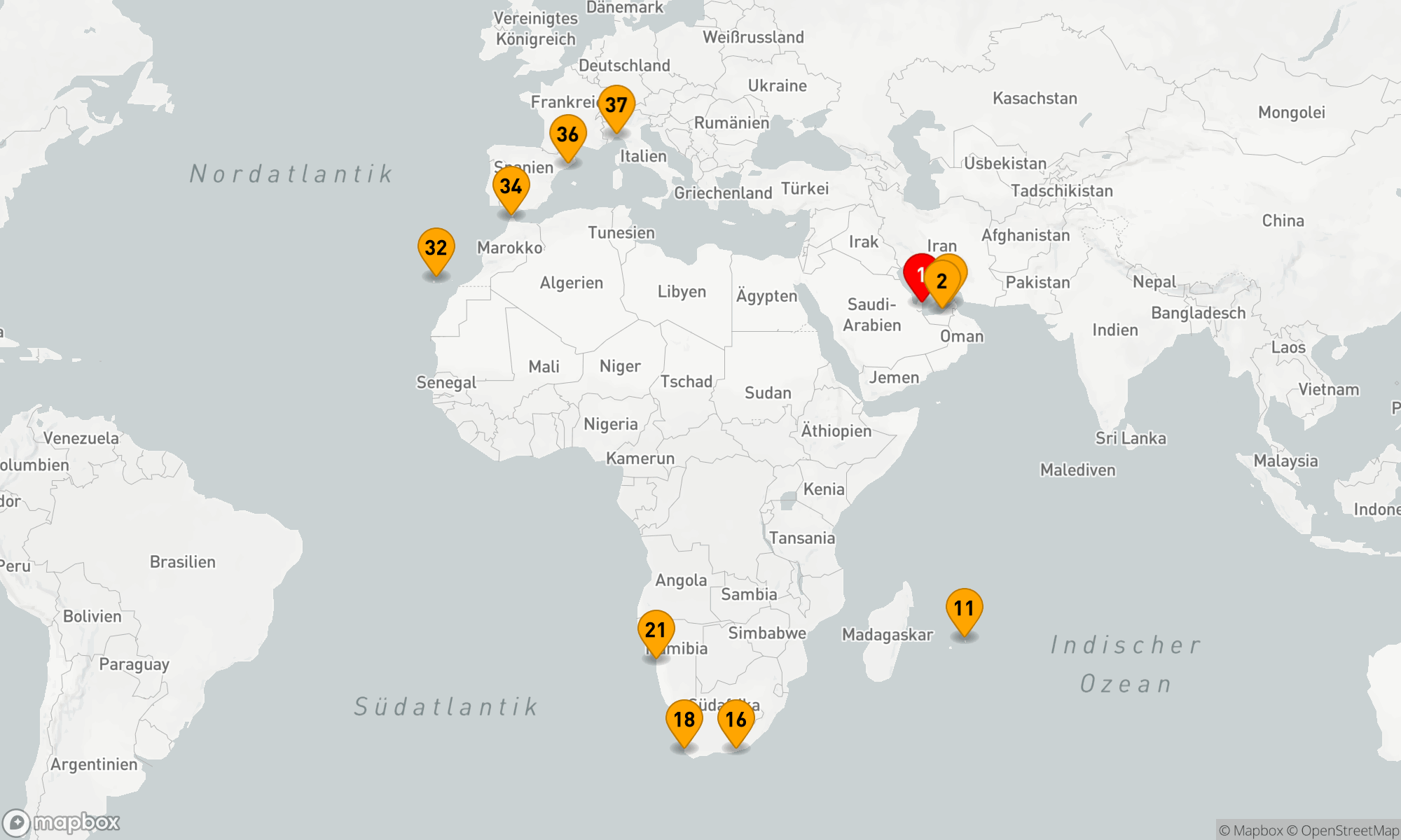 Route 36 Nächte - Entdeckung der Kulturen: Von den Wüsten des Ostens zu den Küsten des Mittelmeers