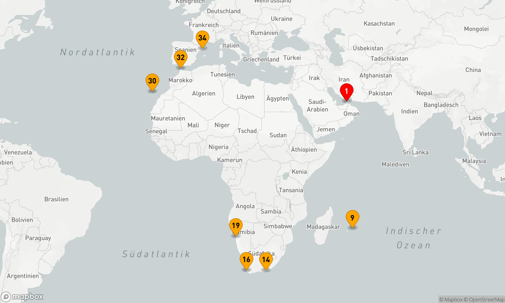 Route 33 Nächte - Von den Wüsten Arabiens zu den Küsten des Mittelmeers