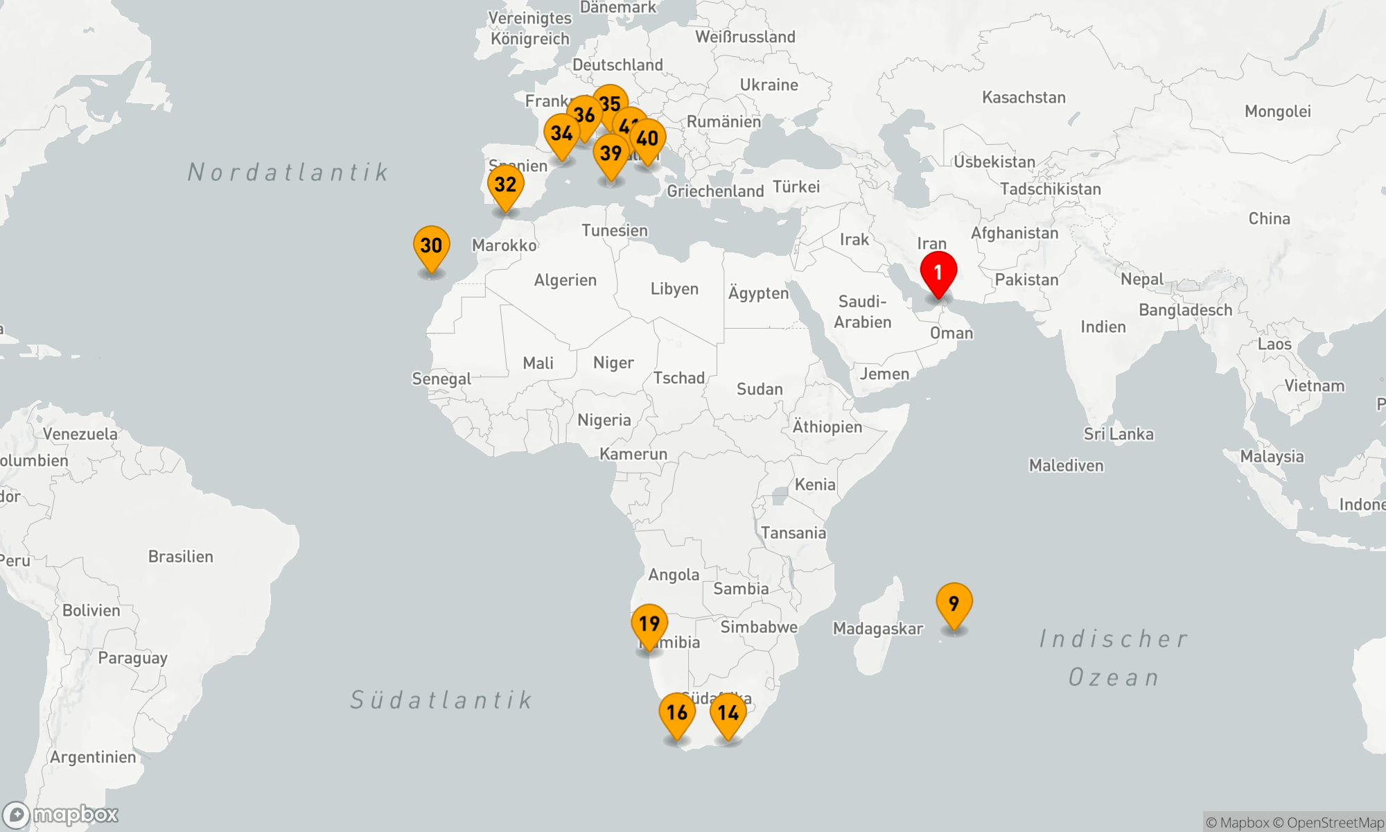 Route 40 Nächte - Von den Wüsten Arabiens zu den Küsten des Mittelmeers