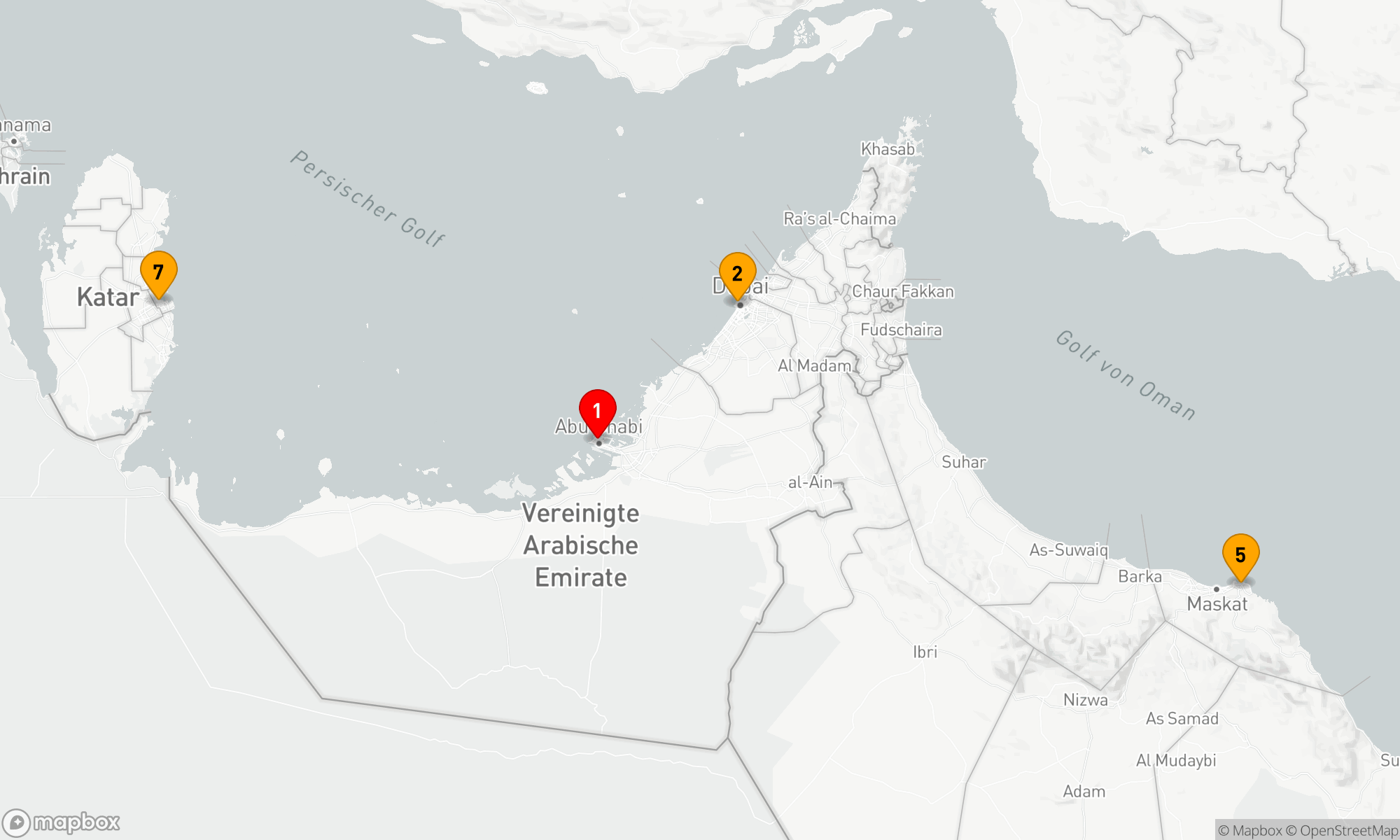 Route 7 Nächte - Orientalische Entdeckungsreise ab Abu Dhabi
