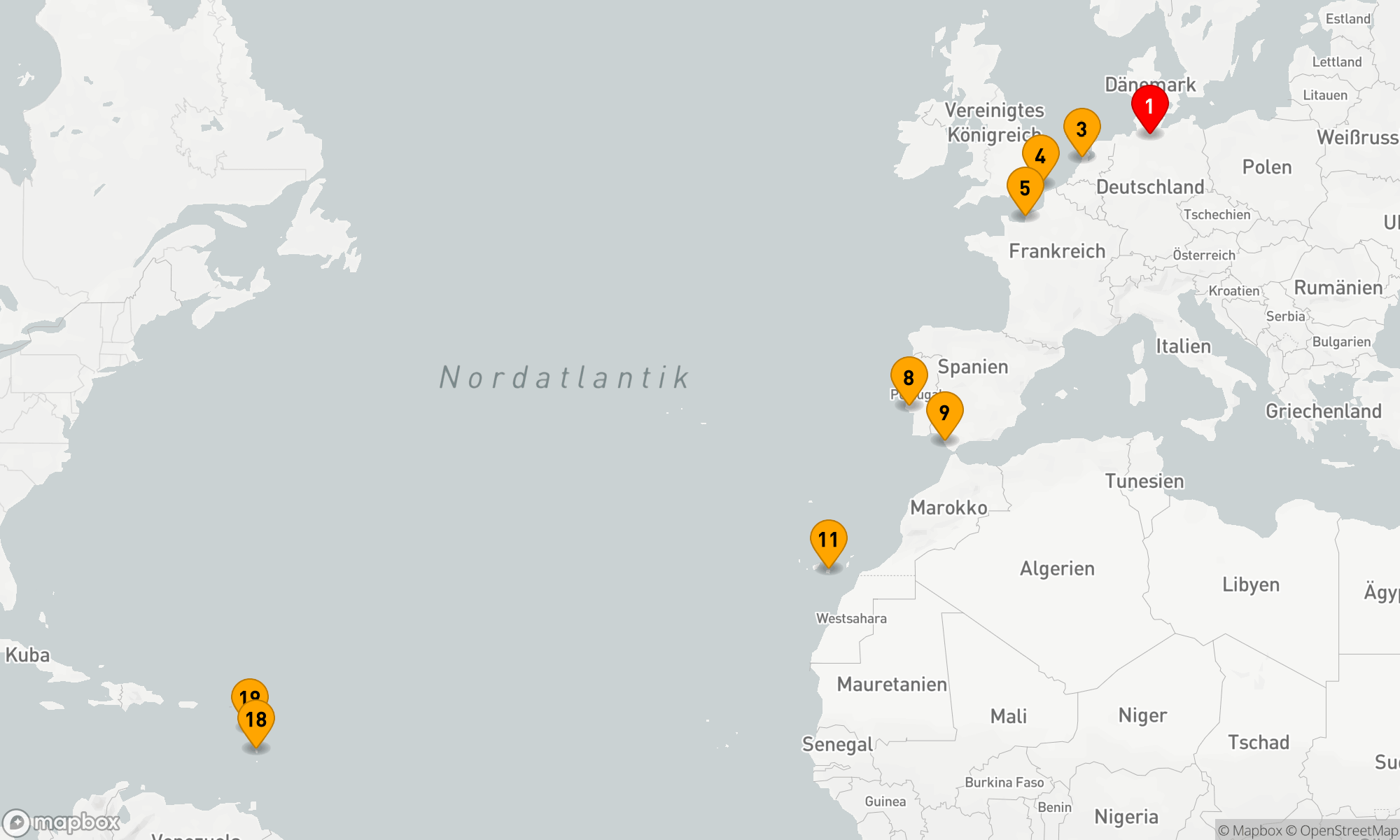 Route 18 Nächte - Atlantische Kultur- und Inselträume