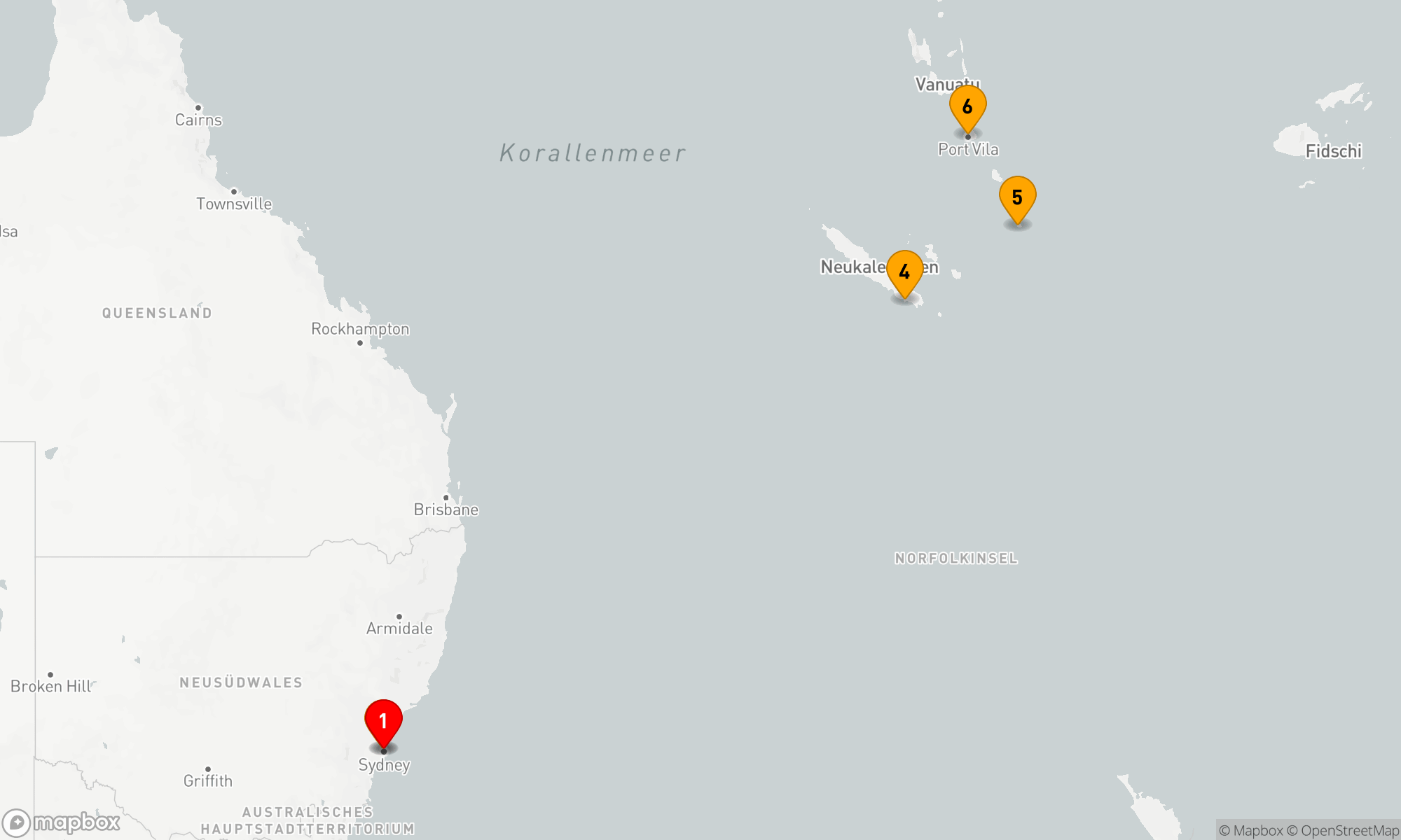 Route 9 Nächte - VANUATU & NEUKALEDONIEN