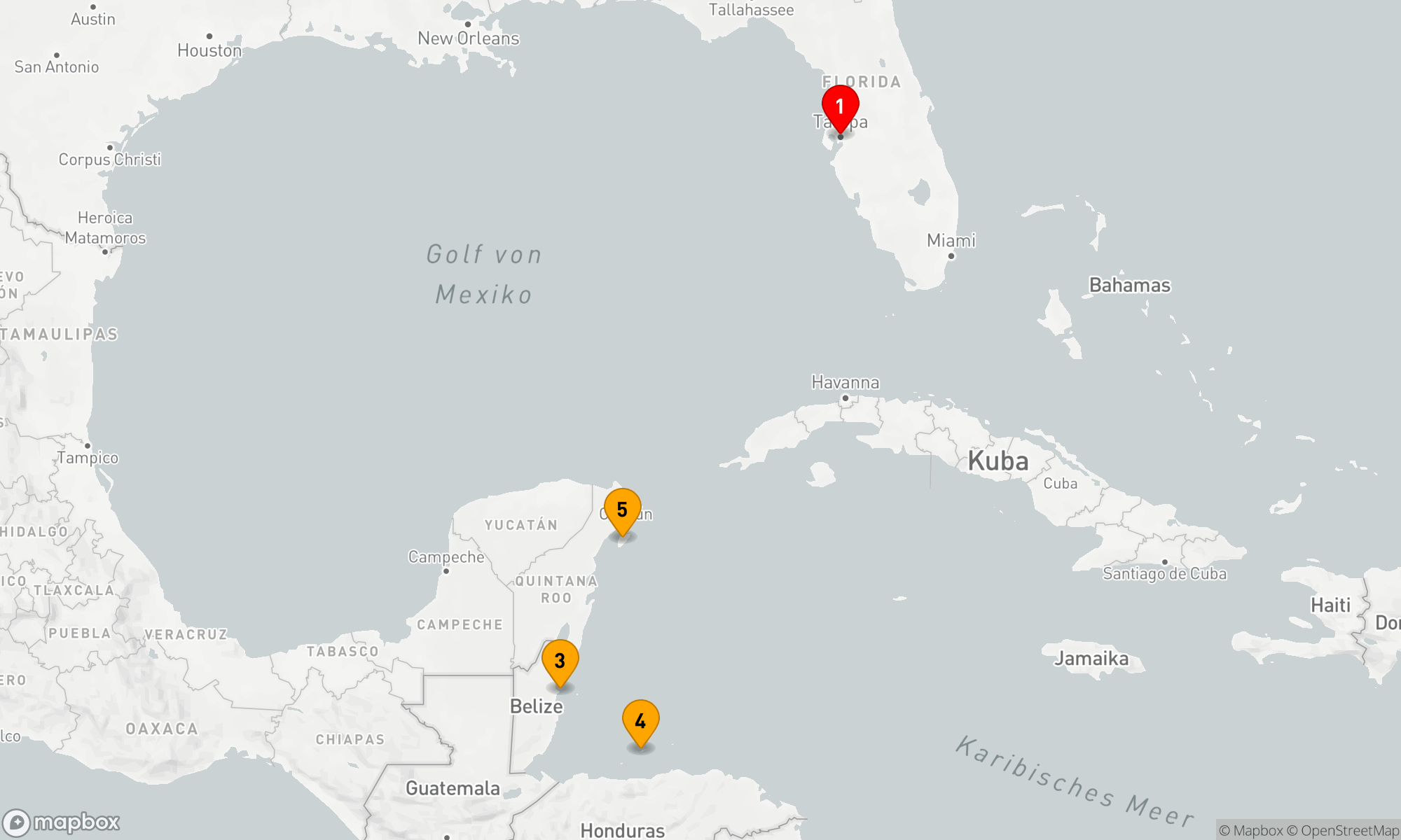 Route 6 Nächte - WESTLICHE KARIBIK