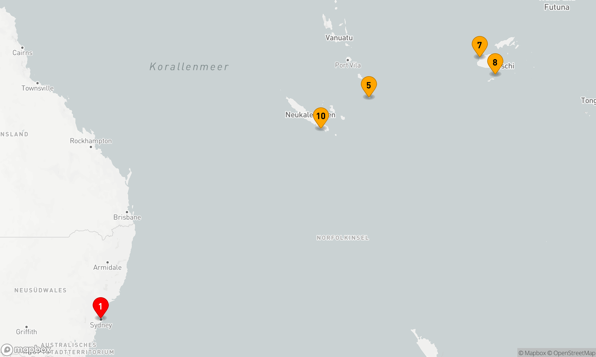 Route 12 Nächte - FIDSCHI & SÜDPAZIFIK