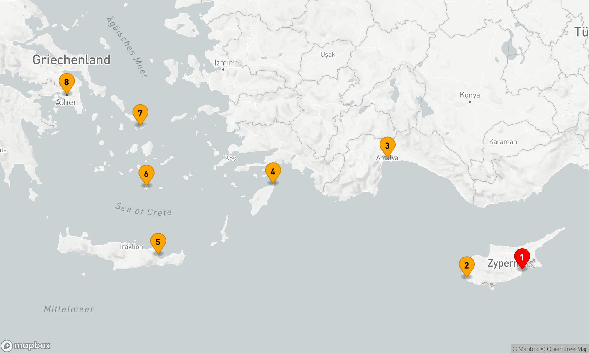 Route 7 Nächte - Yachting-Perlen in der Ägäis