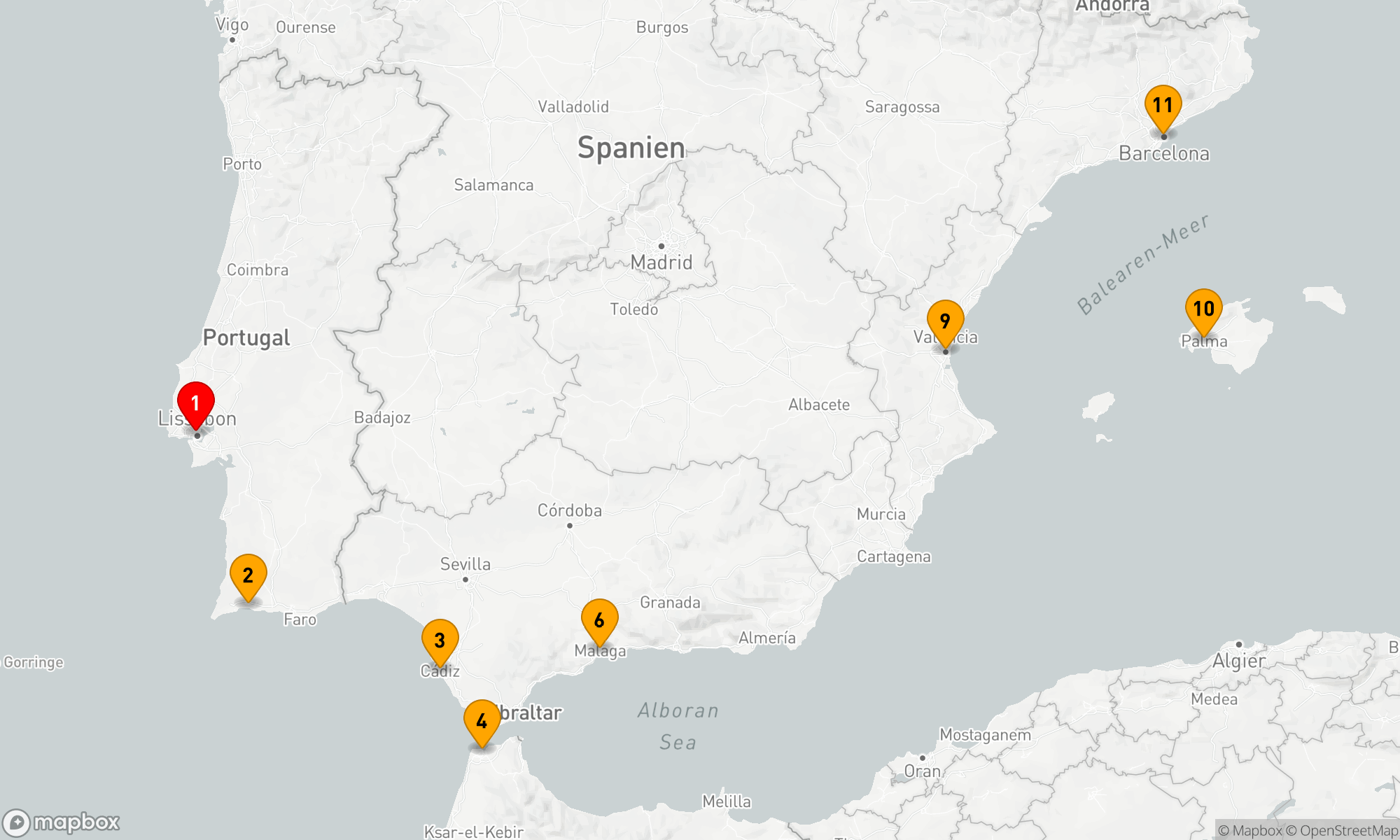Route 10 Nächte - Geheimnisse der Iberischen Halbinsel