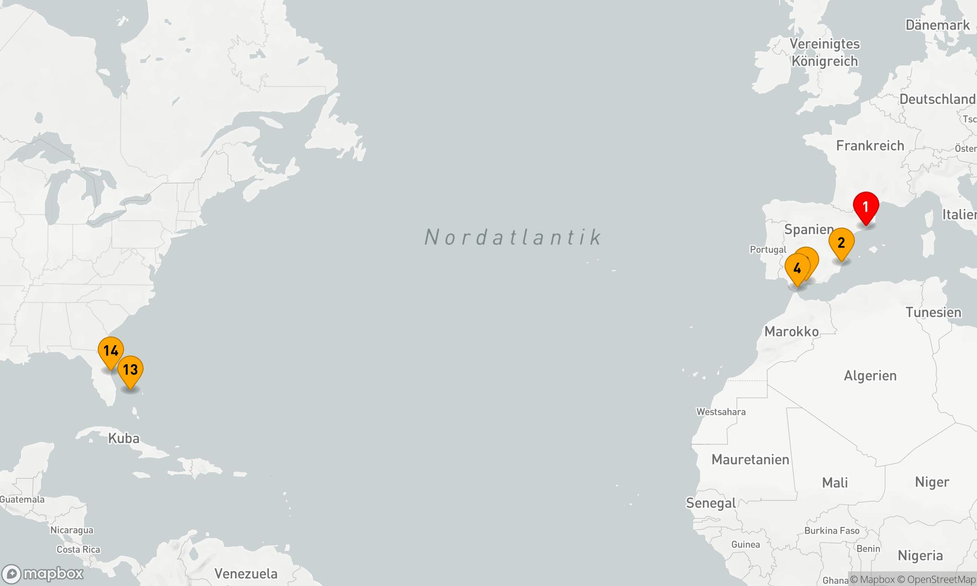 Route 13 Nächte - FAHRTEN - TRANSATLANTISCH