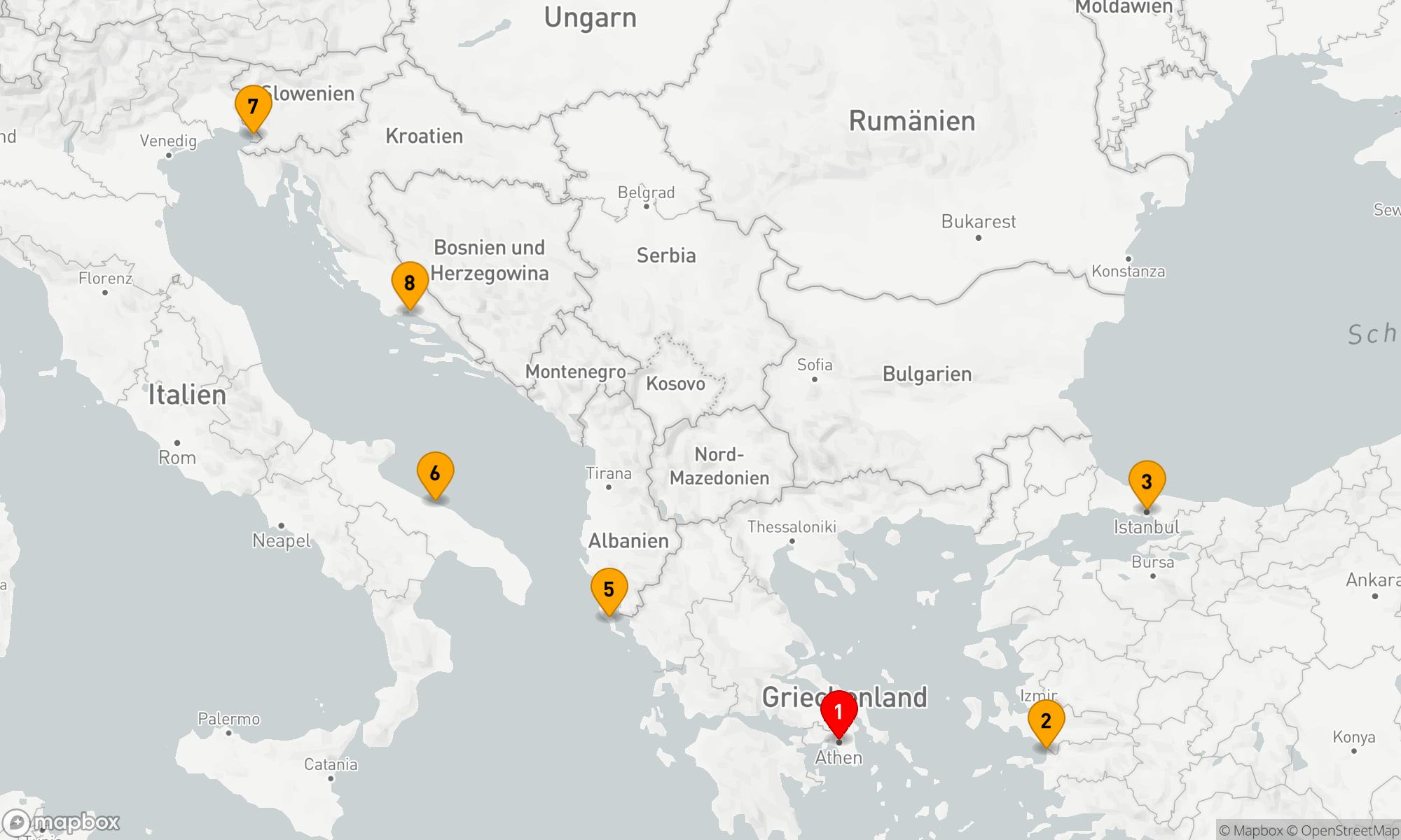 Route 9 Nächte - Kulturelle Schätze der Ägäis und Adria