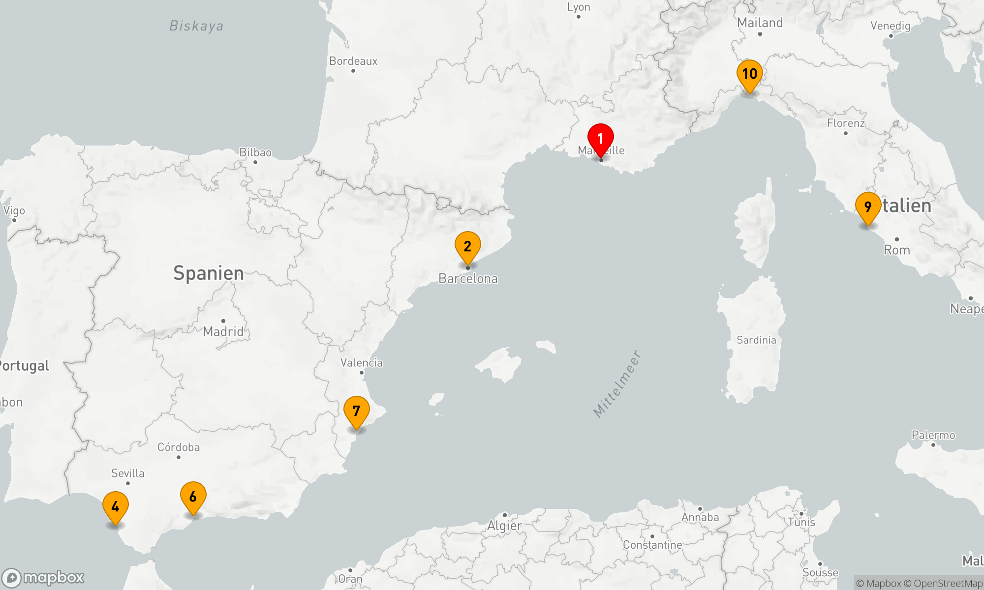 Route 10 Nächte - Mediterrane Entdeckungsreise