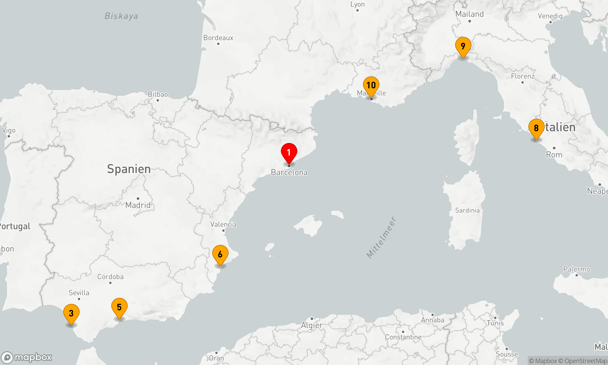 Route 10 Nächte - Mediterrane Entdeckungsreise mit MSC Cruises