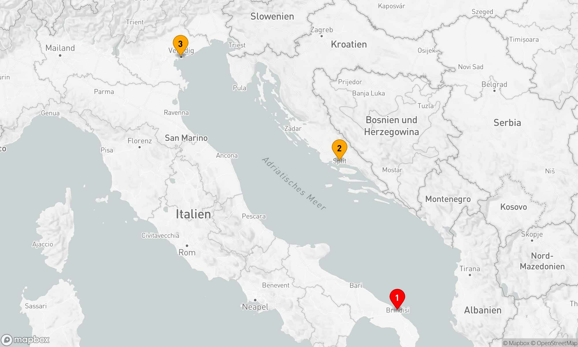 Route 2 Nächte - Adriatisches Erlebnis