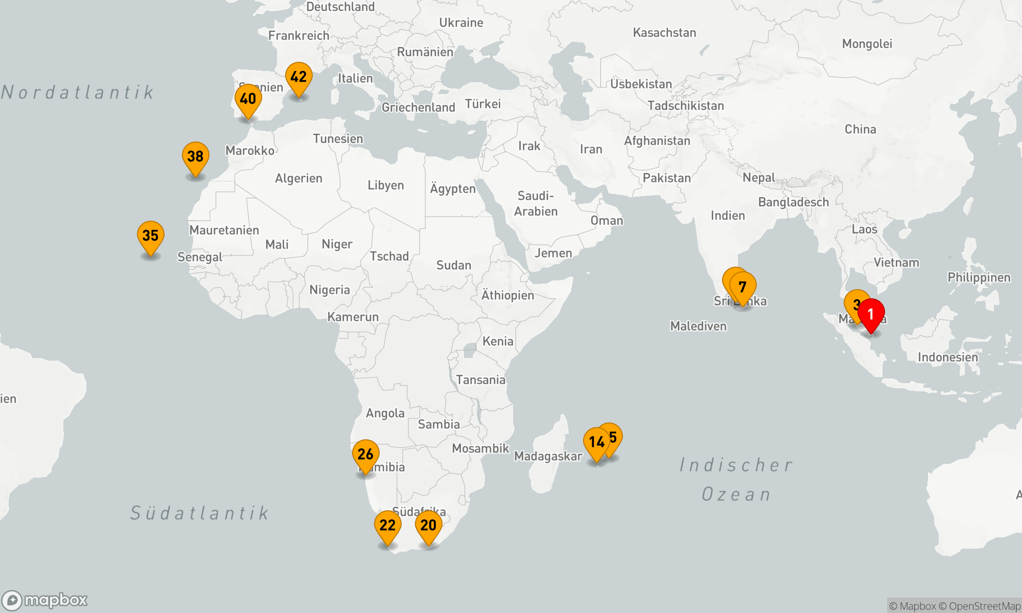 Route 41 Nächte - Weltentdecker-Route