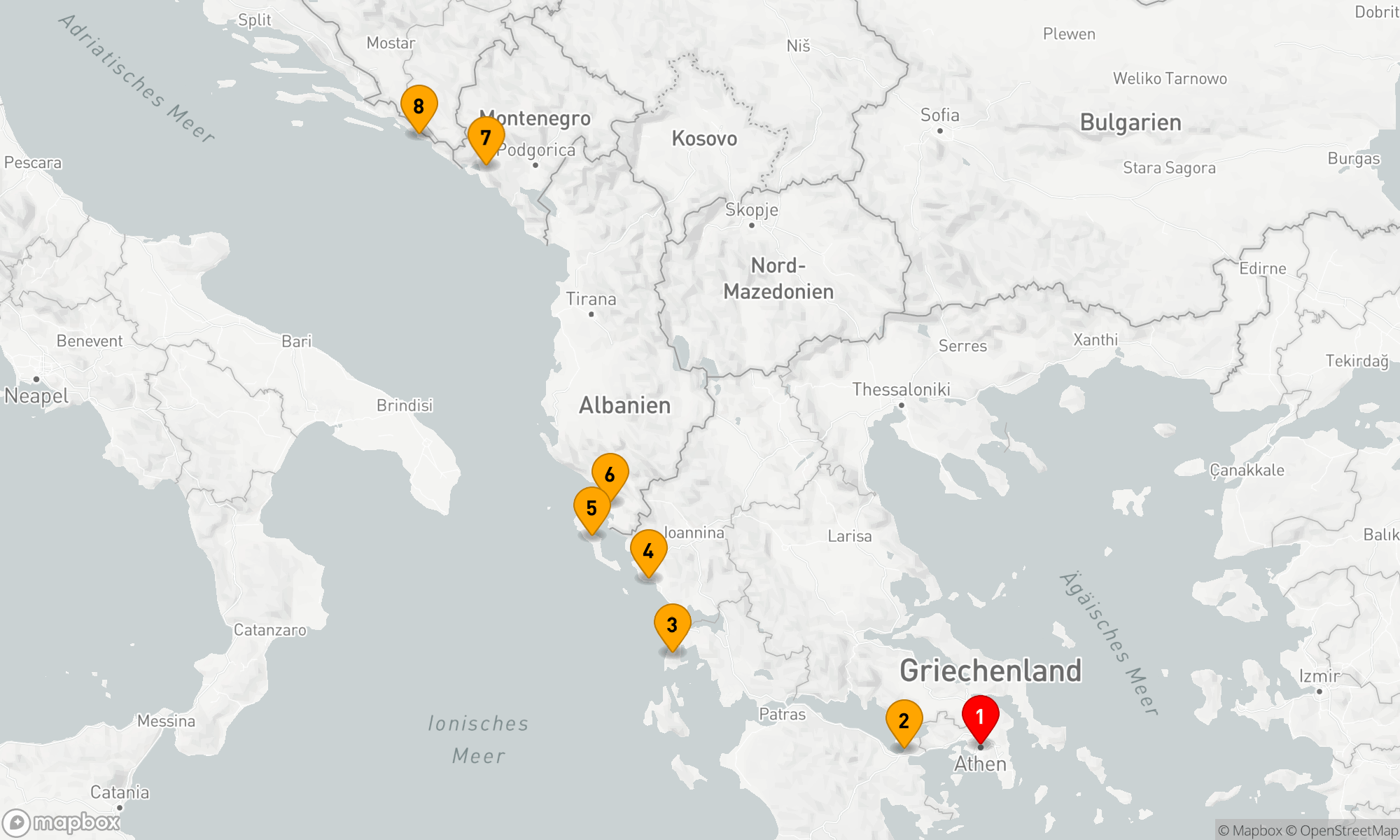 Route 7 Nächte - Mittelmeerzauber