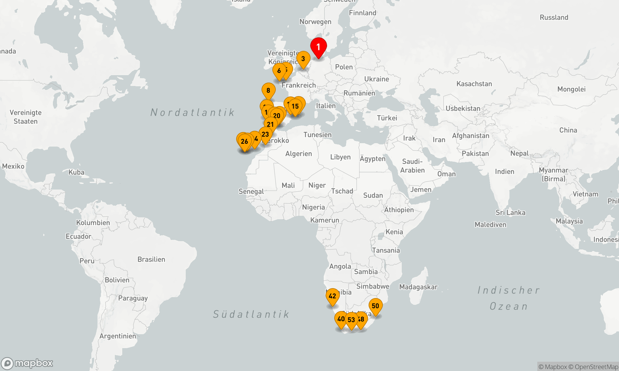 Route 54 Nächte - Faszination südliches Afrika (EUR272124)