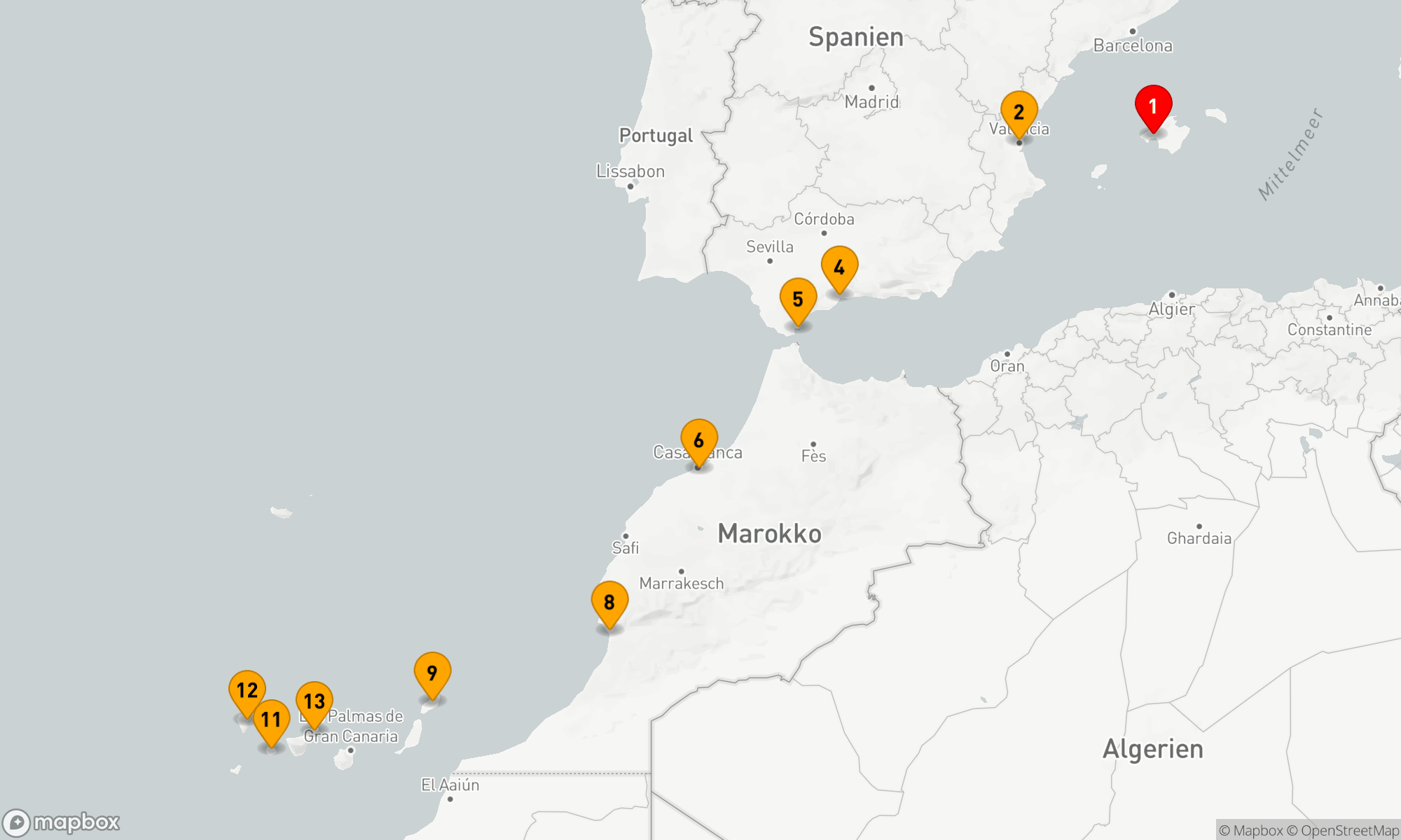 Route 12 Nächte - Kanarischer Charme trifft orientalischen Zauber (EUR2722)
