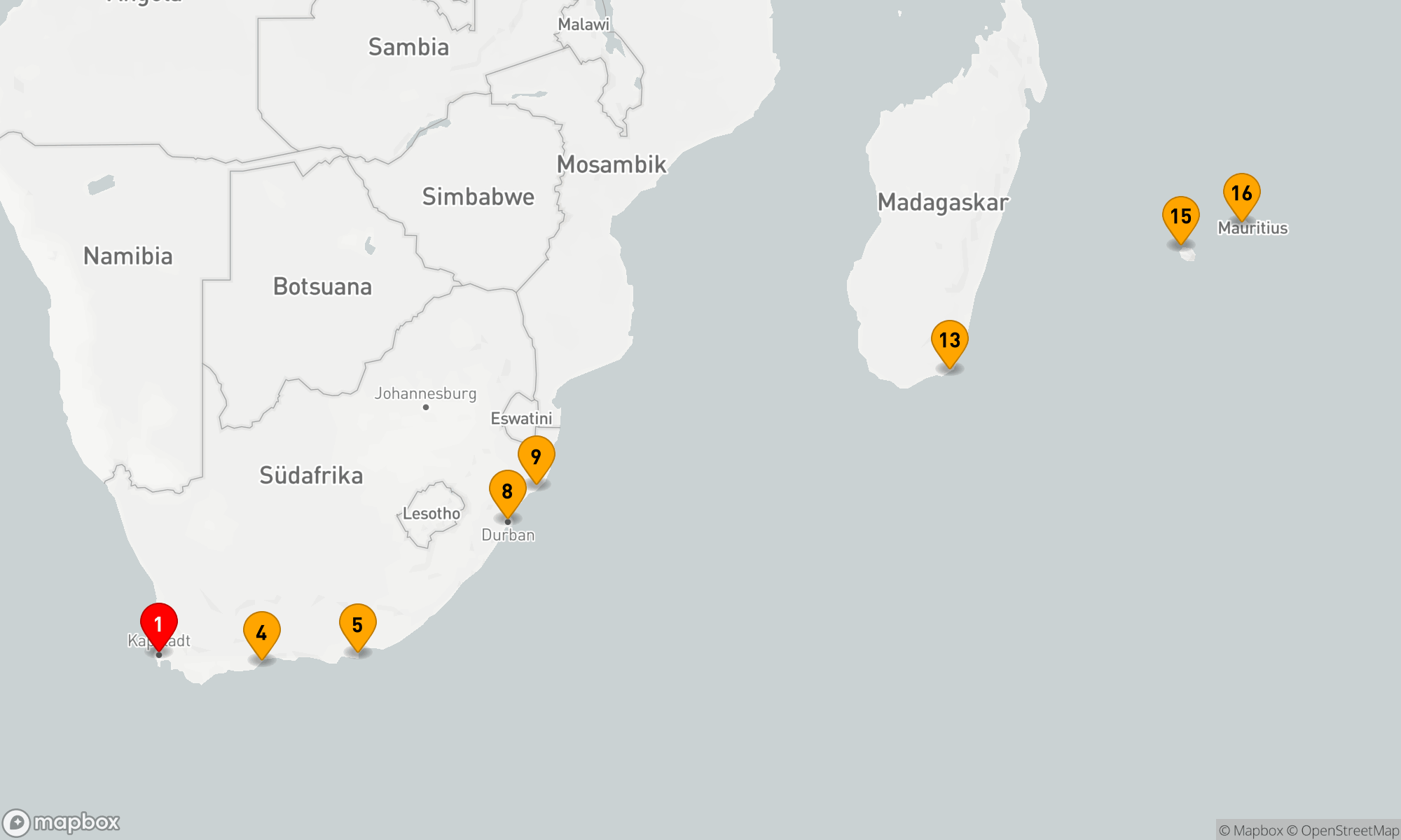 Route 15 Nächte - Zwischen Wildnis,  Wellen und weißen Stränden (EUR2725)