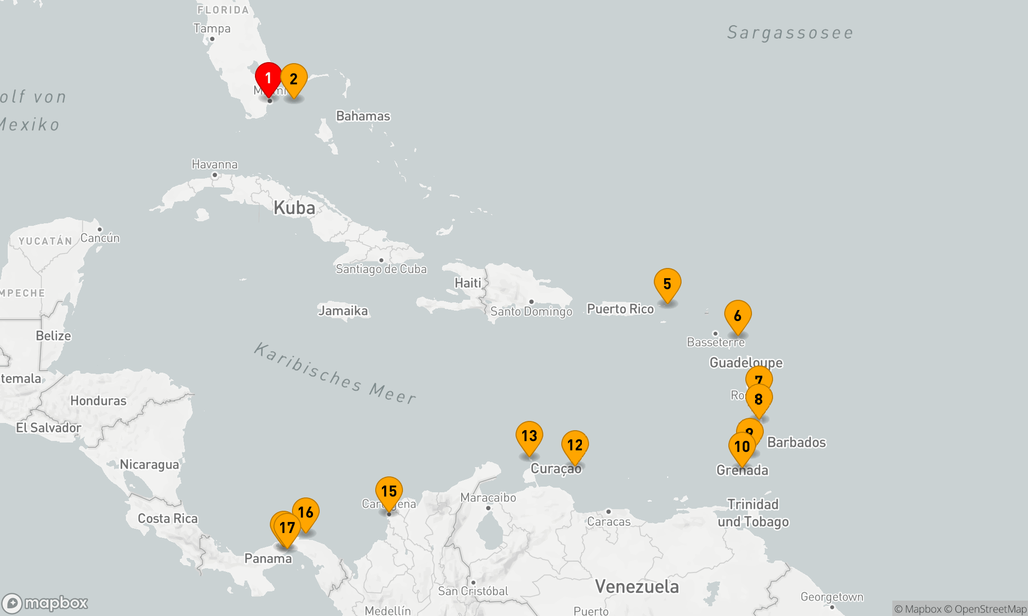 Route 17 Nächte - Paradiesische Festtage unter Palmen (EUX2800)