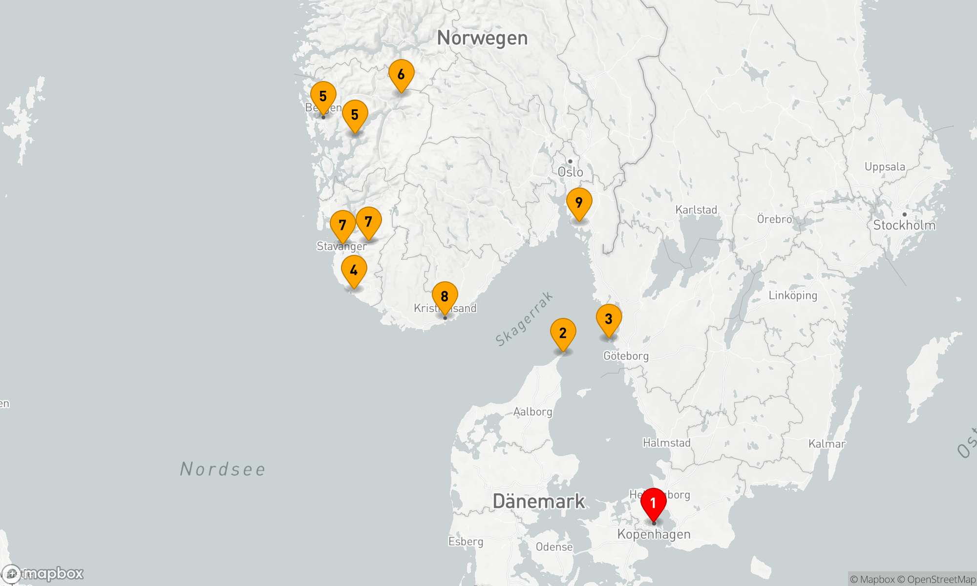 Route 8 Nächte - Geheimnisvolles Skandinavien