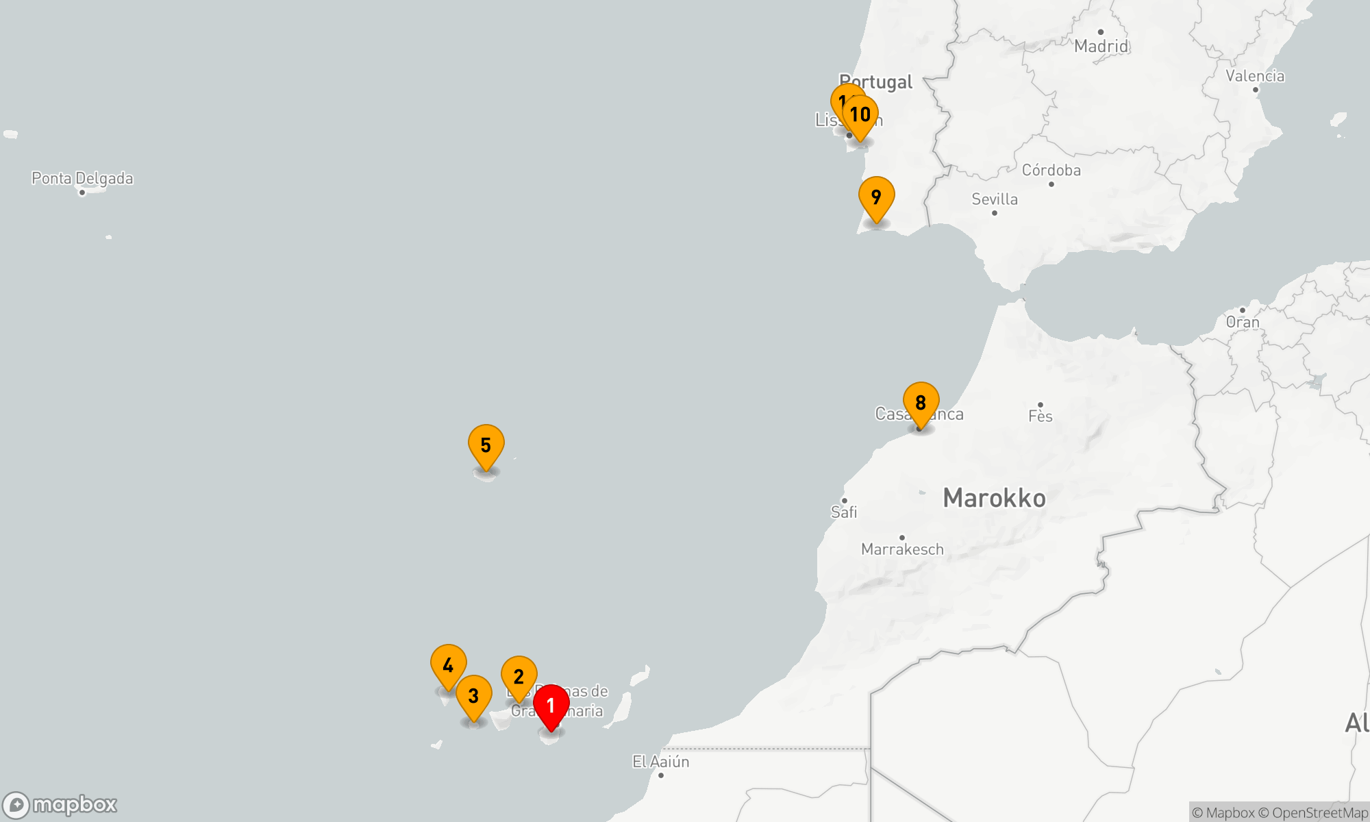 Route 10 Nächte - Vulkaninseln und historische Städte im Nordatlantik