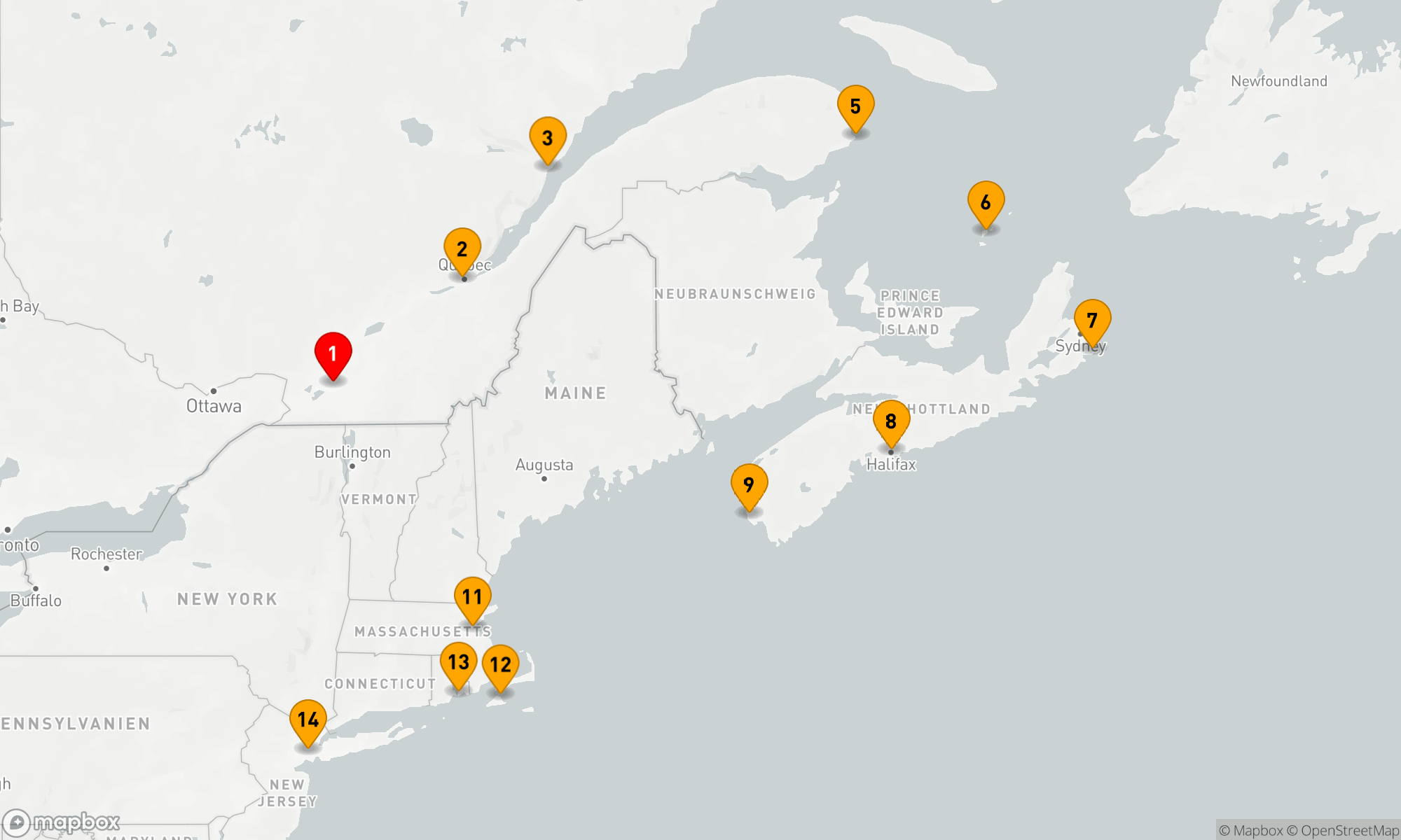 Route 13 Nächte - Natur und Metropolen zwischen der Belle Province und dem Big Apple