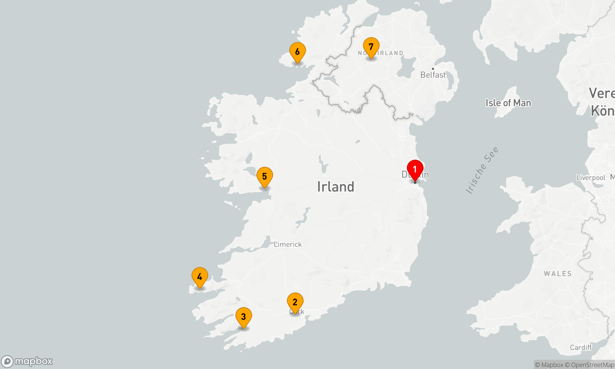 Route 7 Nächte - Komplette Umrundung Irlands