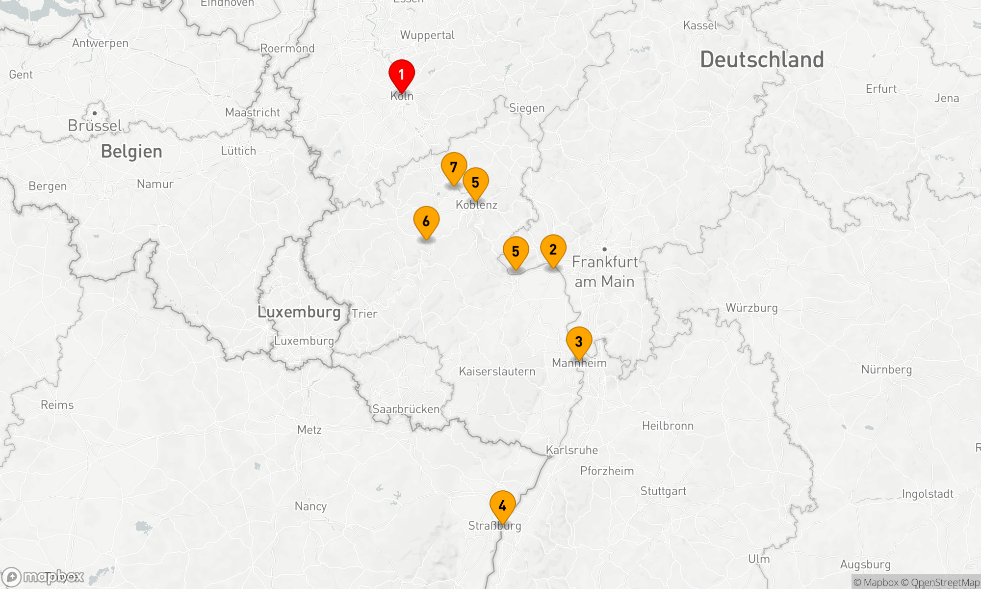 Route 7 Nächte - Spektakel auf dem Rhein